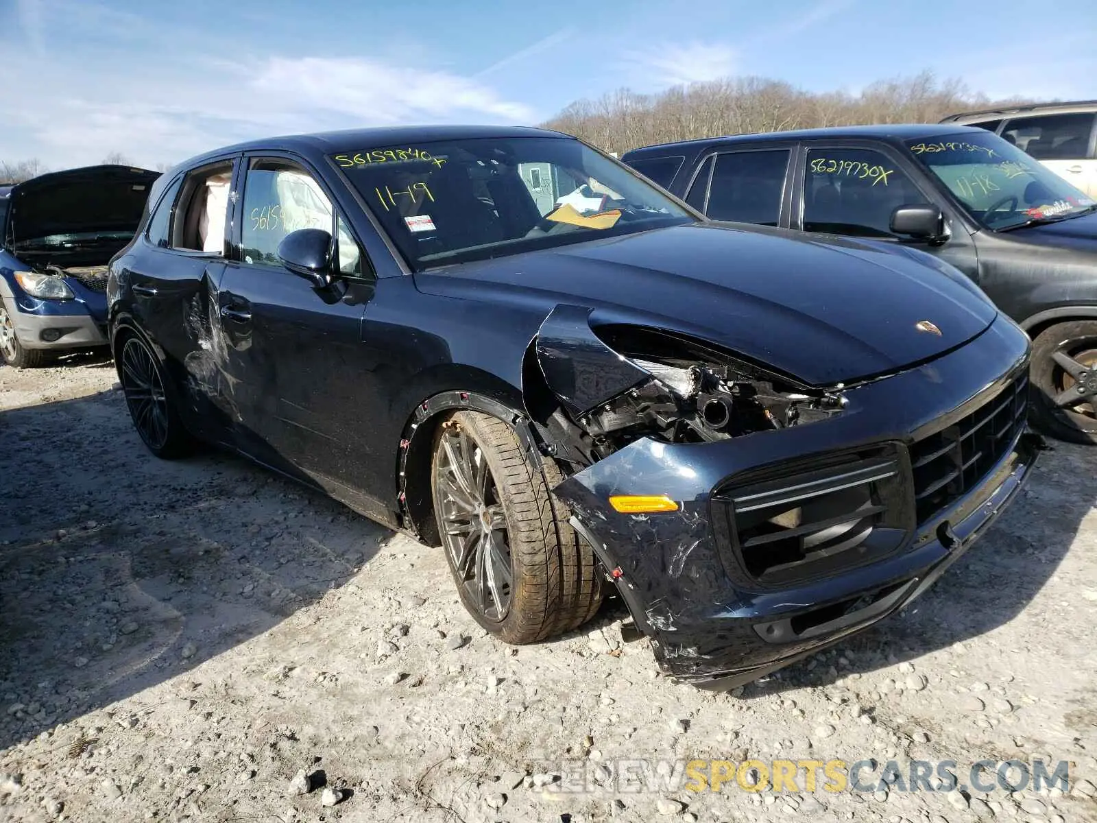 1 Photograph of a damaged car WP1AF2AY0KDA81272 PORSCHE CAYENNE 2019