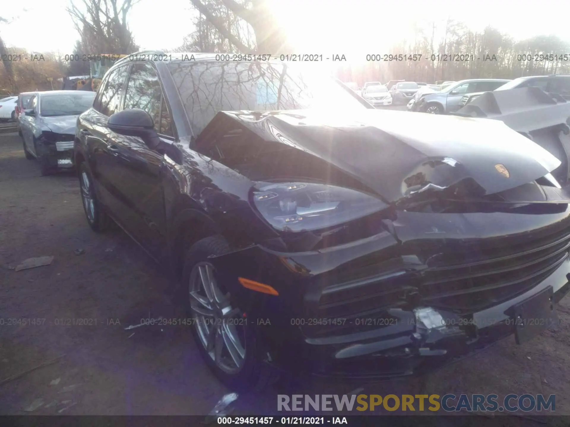 1 Photograph of a damaged car WP1AA2AY0LDA08841 PORSCHE CAYENNE 2020