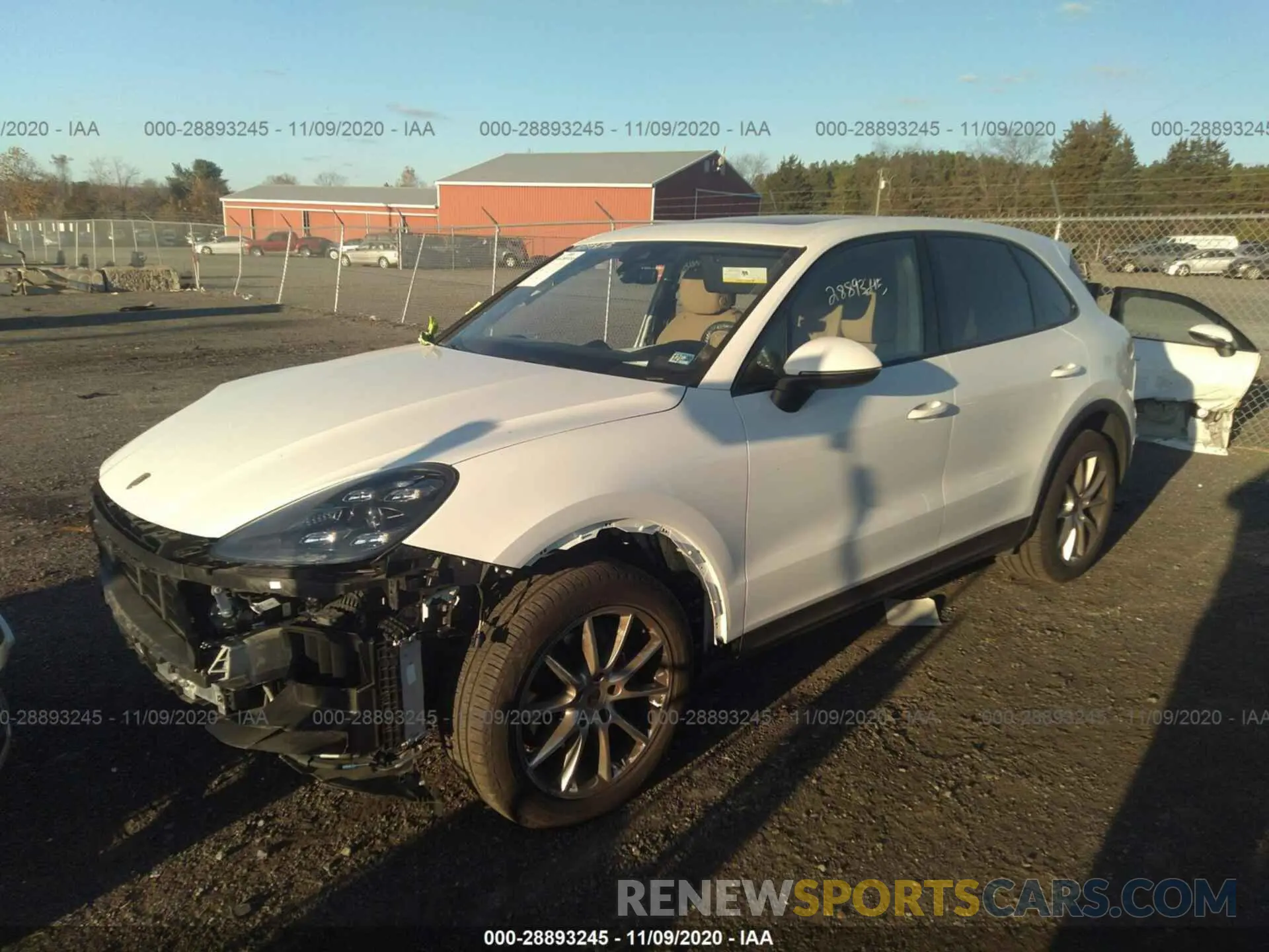 2 Photograph of a damaged car WP1AA2AY1LDA02420 PORSCHE CAYENNE 2020