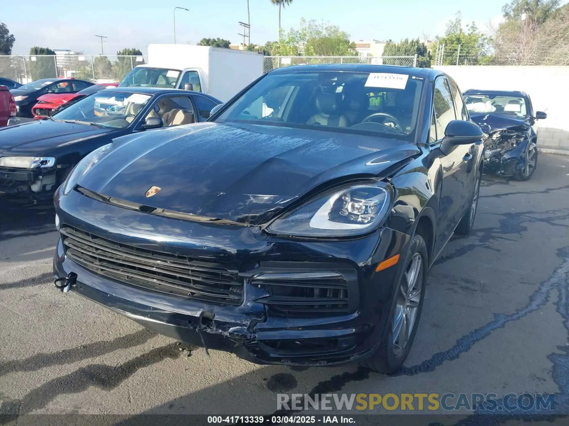 2 Фотография поврежденного автомобиля WP1AA2AY3LDA04136 PORSCHE CAYENNE 2020