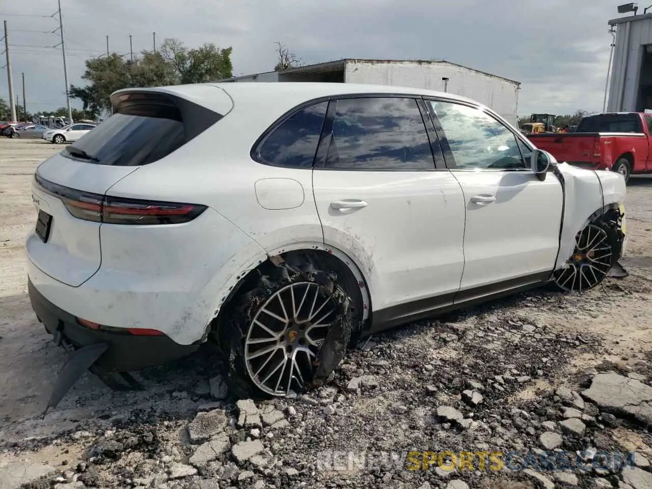 3 Фотография поврежденного автомобиля WP1AB2AY8MDA27555 PORSCHE CAYENNE 2021