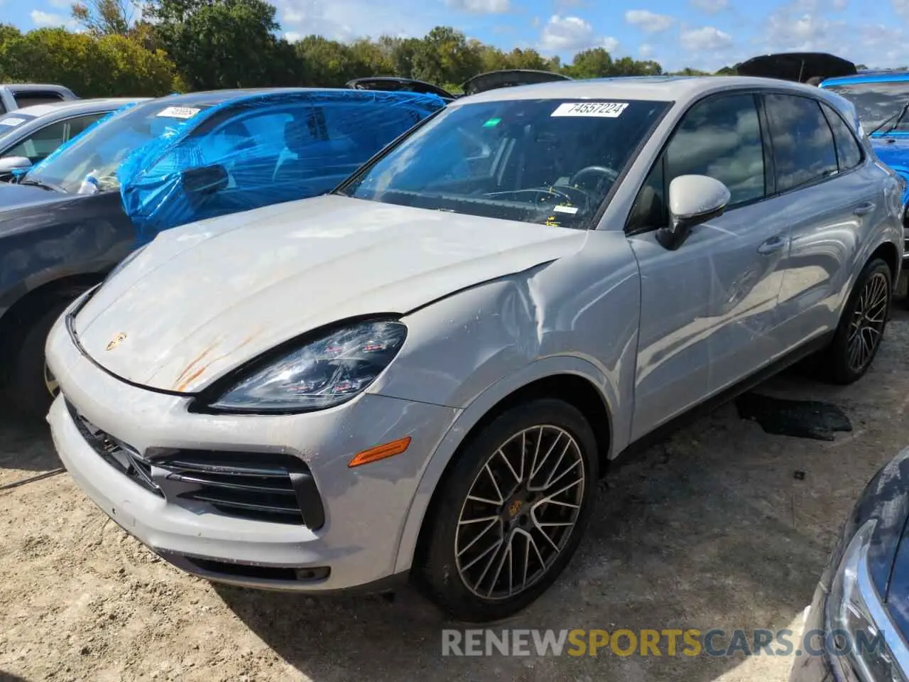 1 Photograph of a damaged car WP1AA2AY4NDA05752 PORSCHE CAYENNE 2022