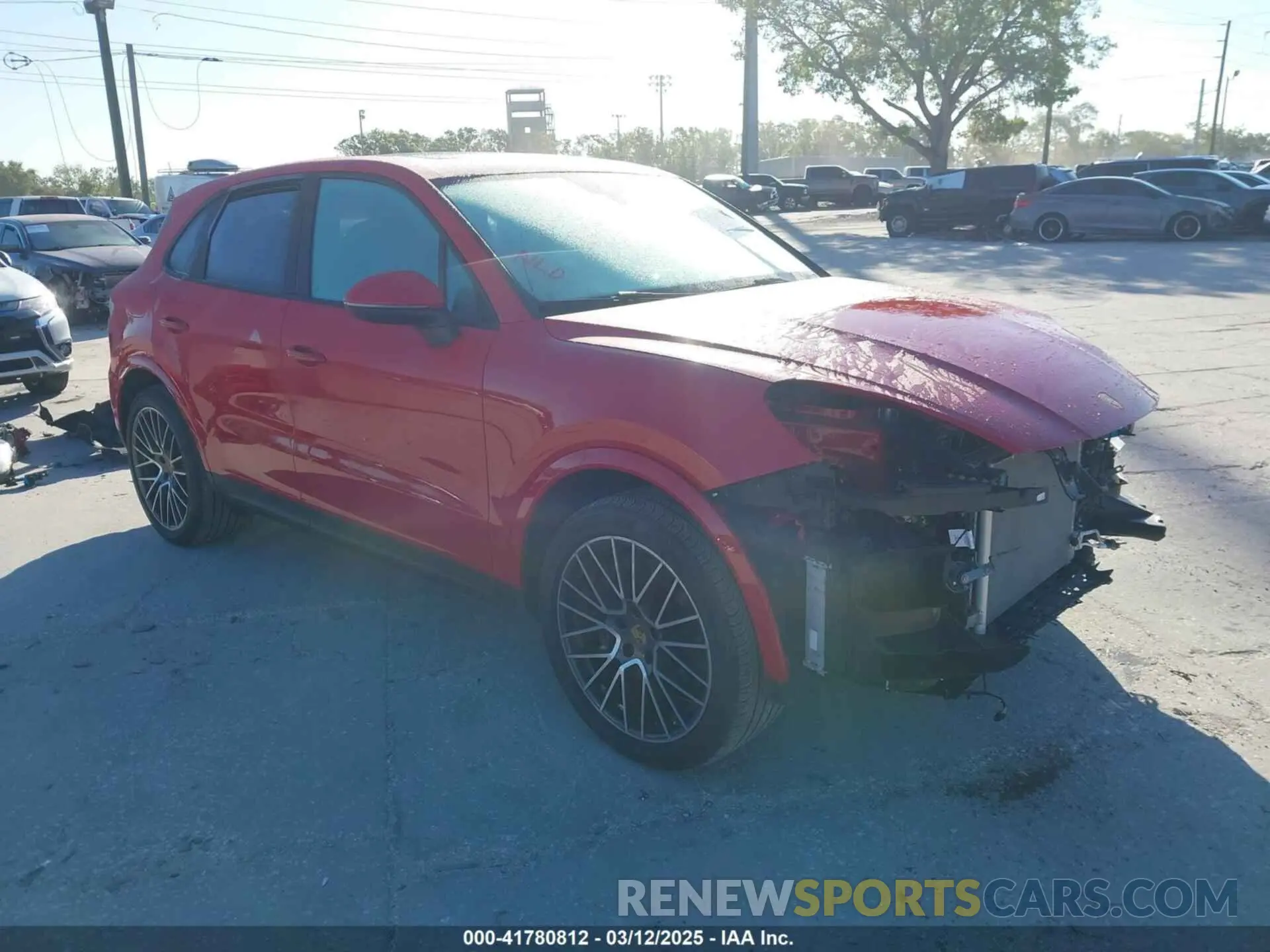 1 Photograph of a damaged car WP1AA2AY9NDA07285 PORSCHE CAYENNE 2022