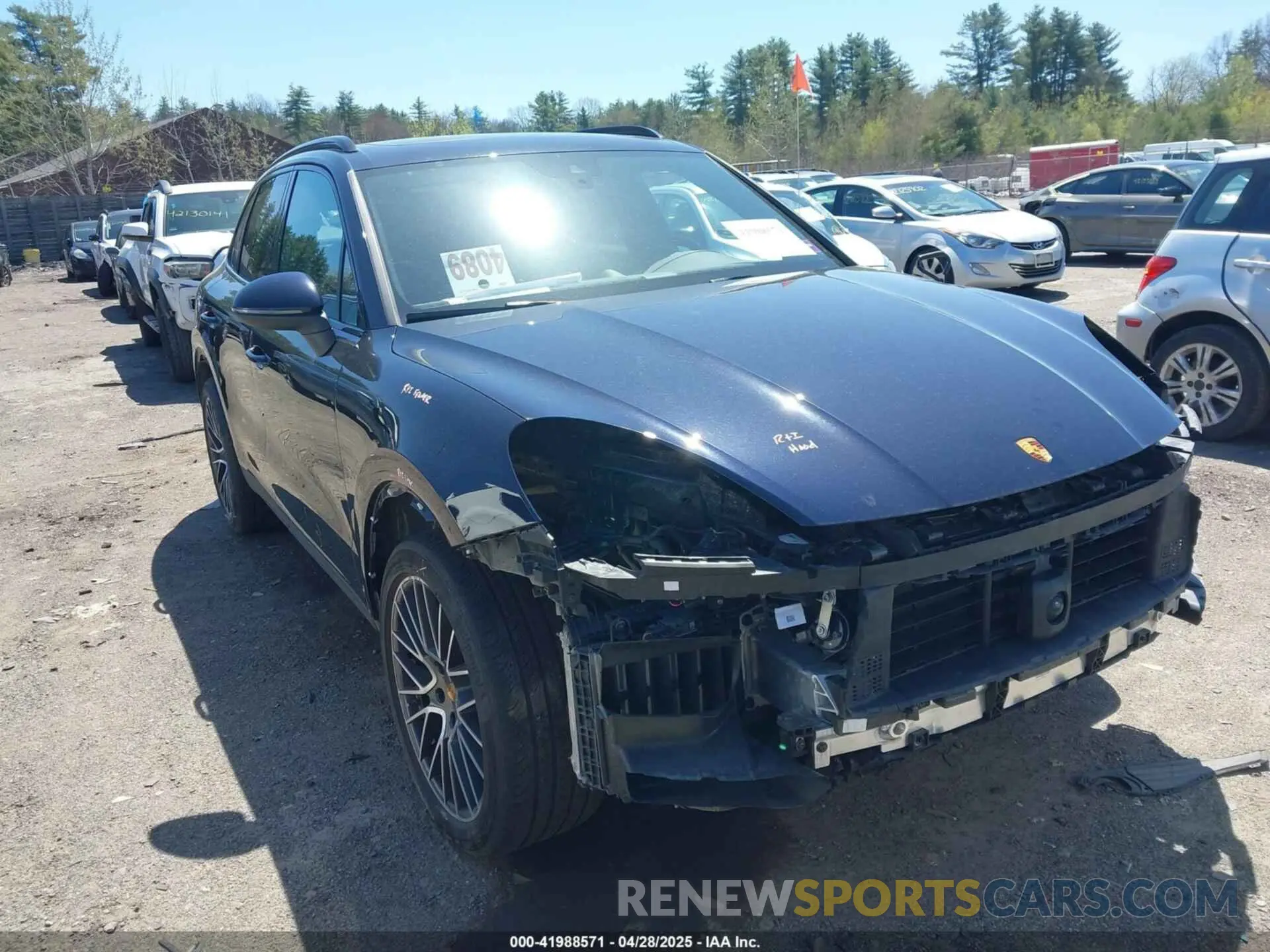 1 Photograph of a damaged car WP1AA2AY1PDA09888 PORSCHE CAYENNE 2023