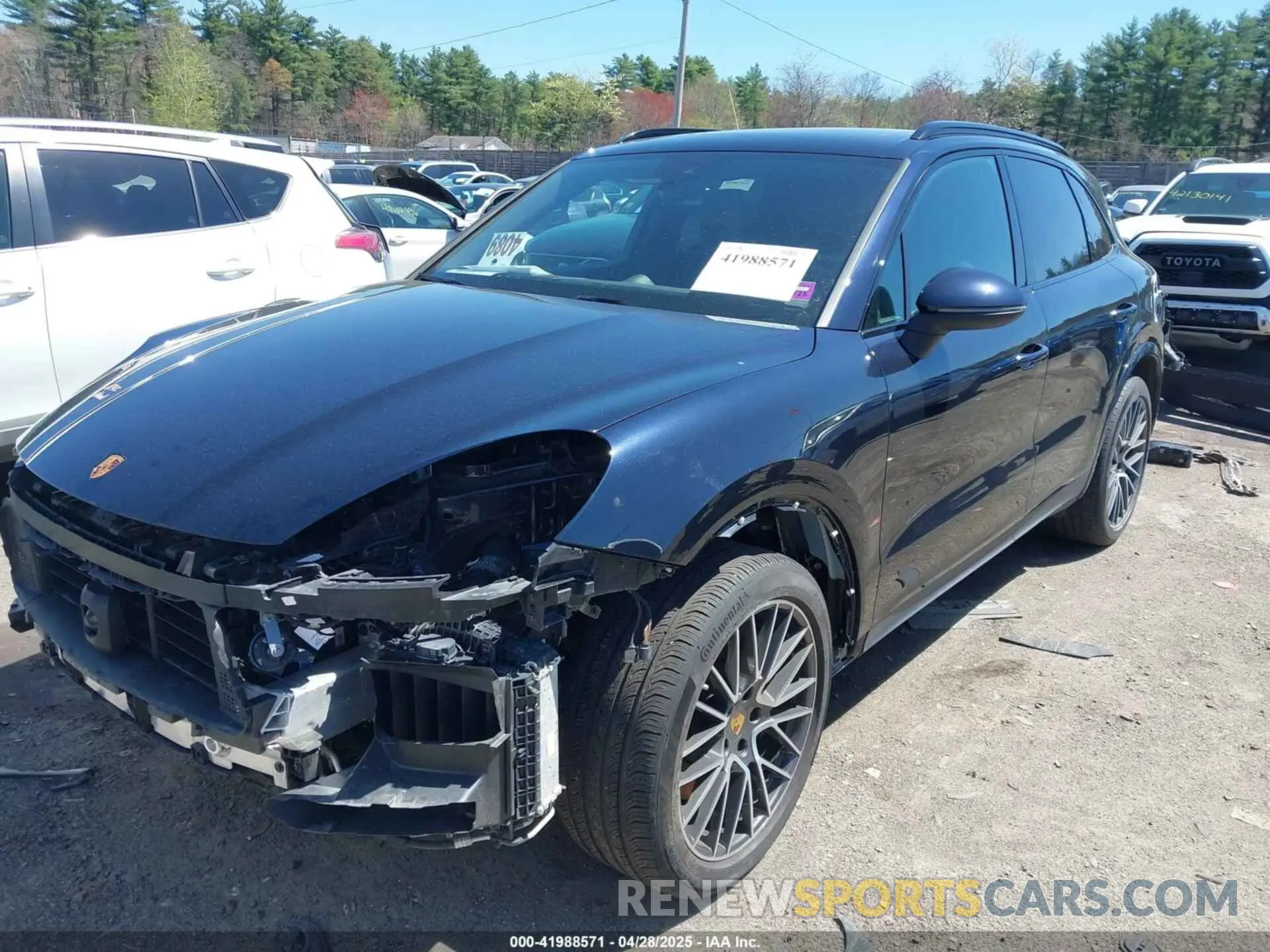 2 Photograph of a damaged car WP1AA2AY1PDA09888 PORSCHE CAYENNE 2023