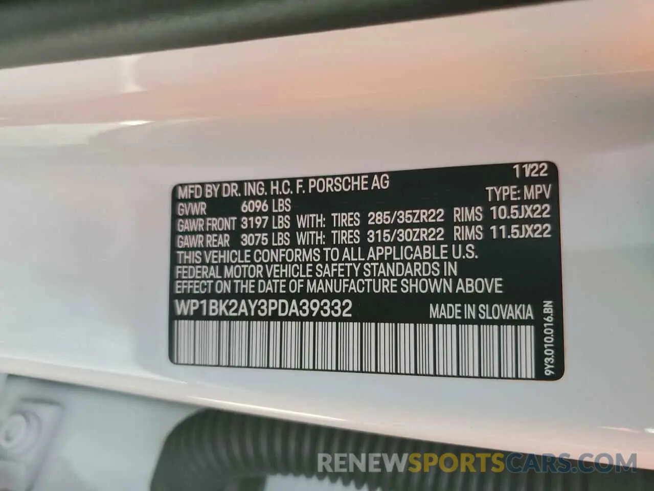 14 Фотография поврежденного автомобиля WP1BK2AY3PDA39332 PORSCHE CAYENNE 2023