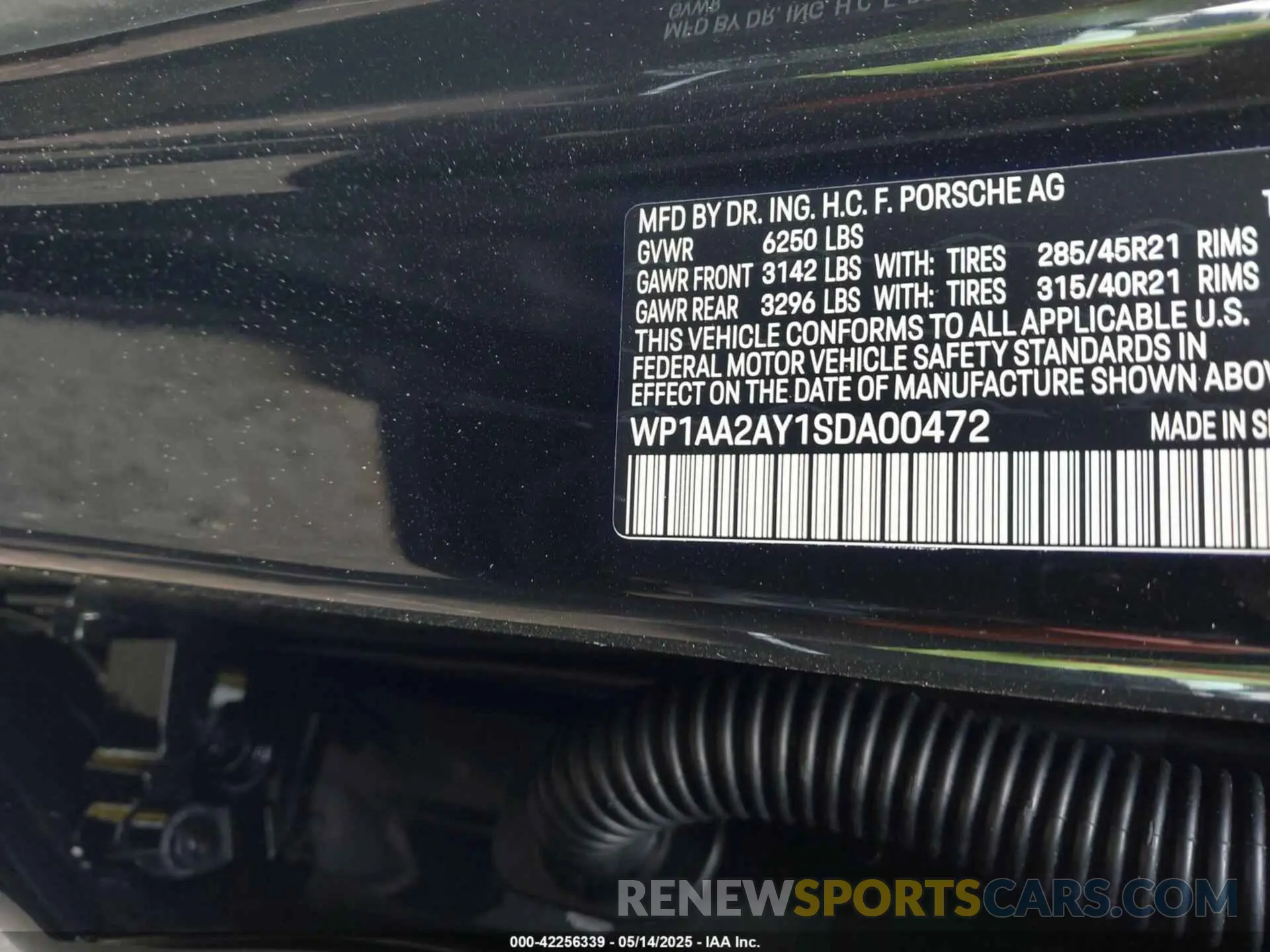 9 Фотография поврежденного автомобиля WP1AA2AY1SDA00472 PORSCHE CAYENNE 2025