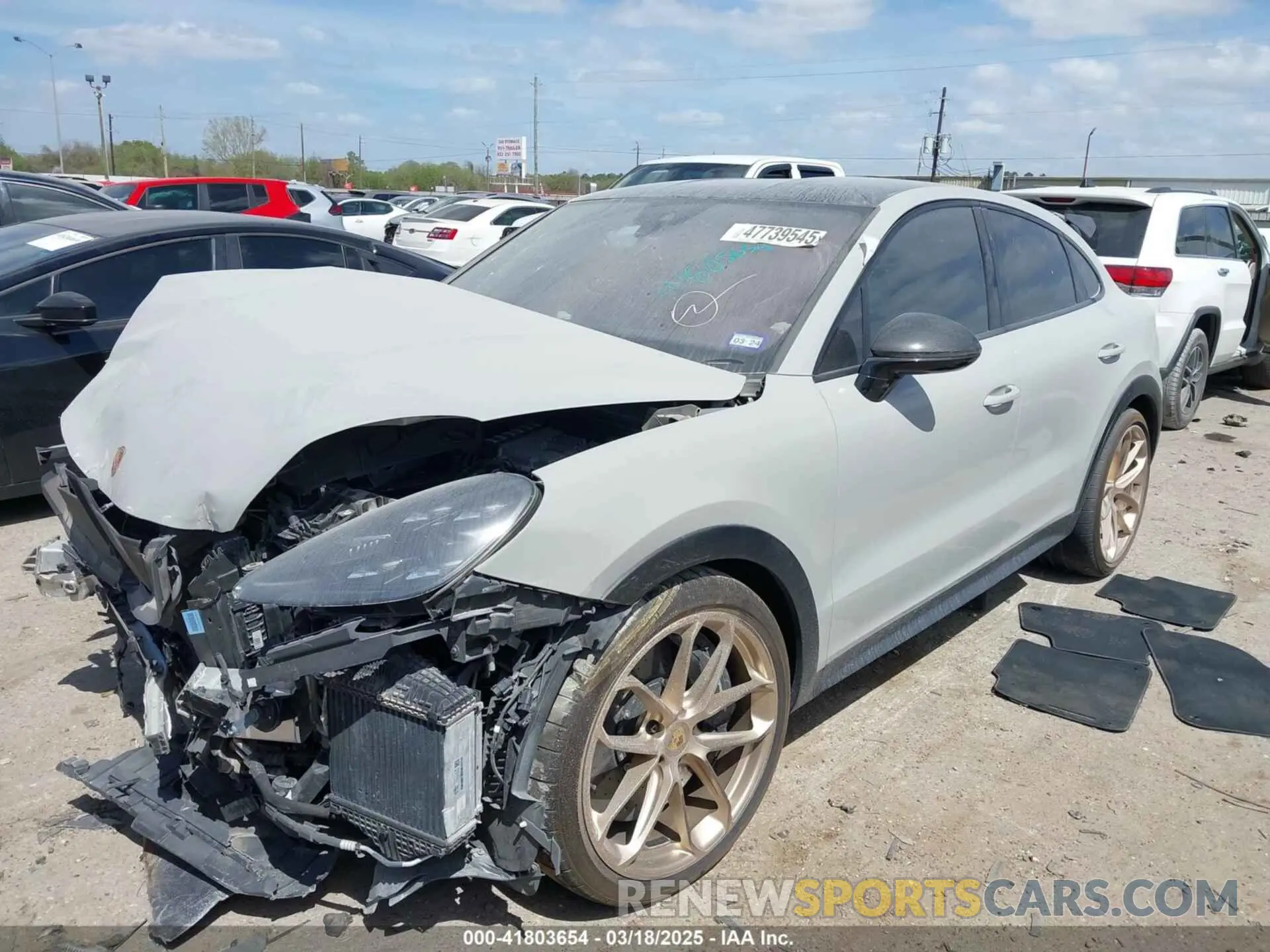 2 Photograph of a damaged car WP1BK2AY4NDA60106 PORSCHE CAYENNE COUPE 2022