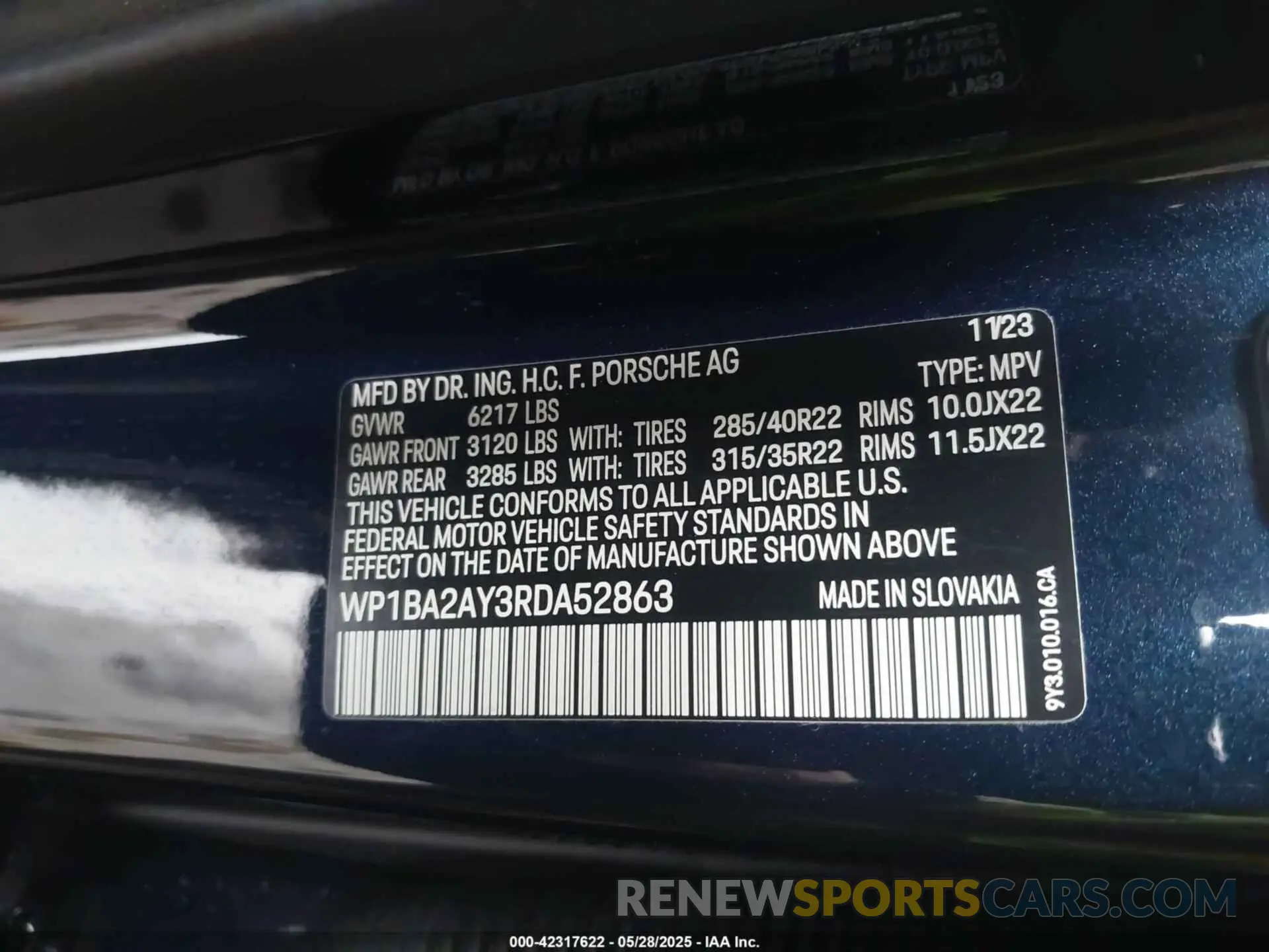 9 Photograph of a damaged car WP1BA2AY3RDA52863 PORSCHE CAYENNE COUPE 2024
