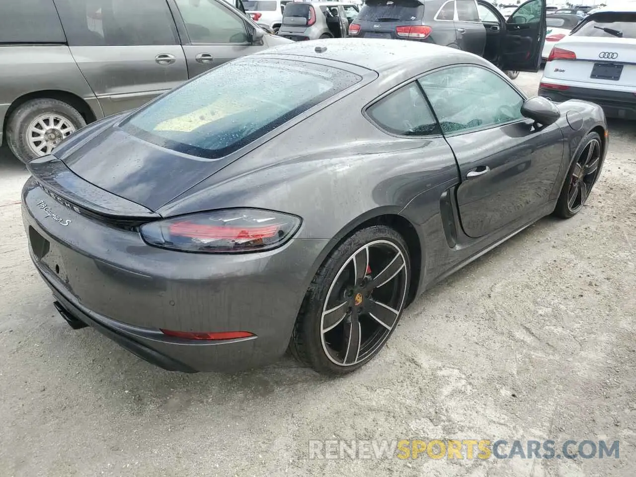 3 Photograph of a damaged car WP0AB2A89NS263274 PORSCHE CAYMAN 2022
