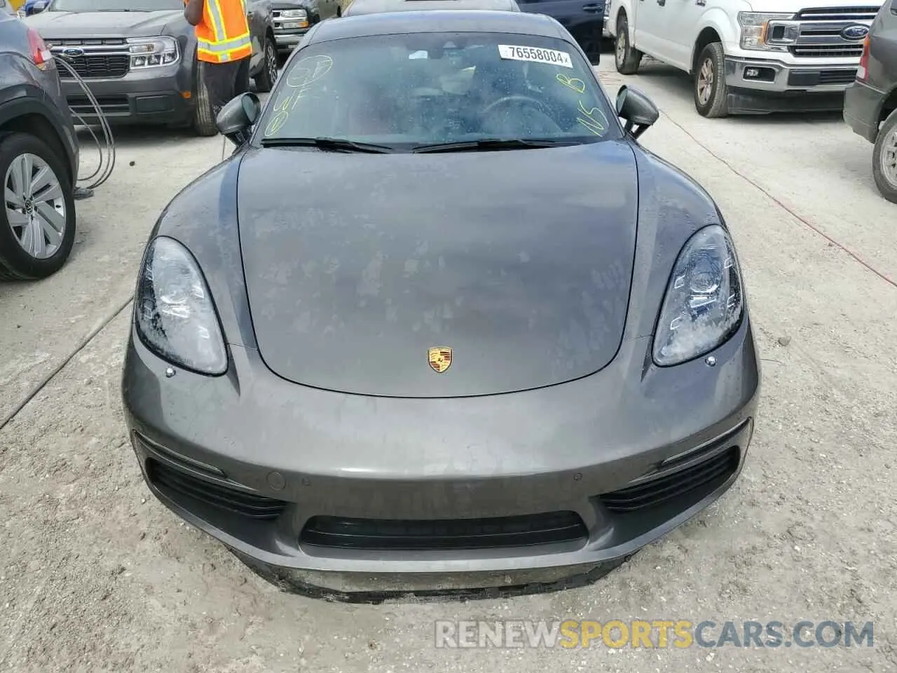 5 Photograph of a damaged car WP0AB2A89NS263274 PORSCHE CAYMAN 2022