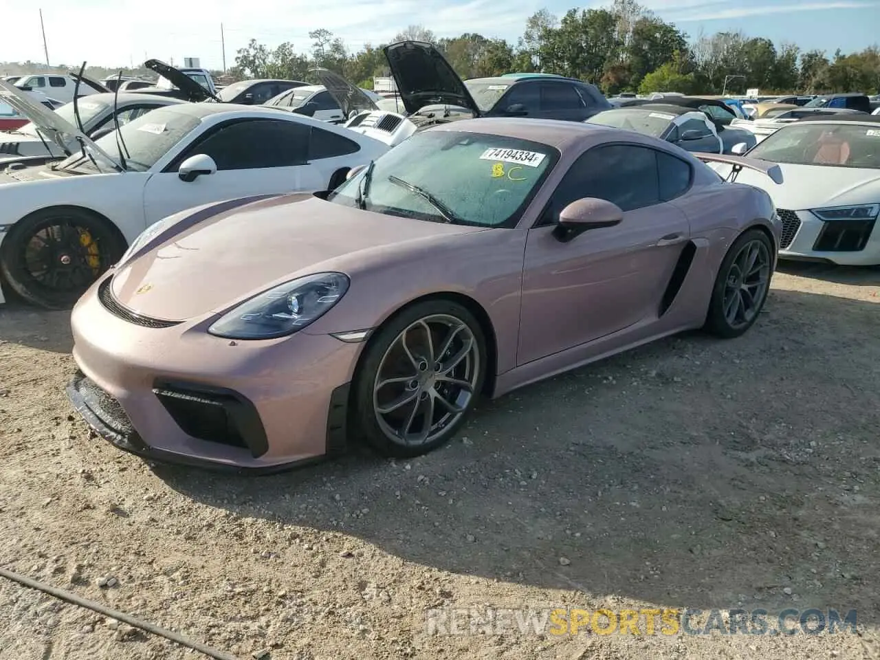 1 Photograph of a damaged car WP0AC2A8XNS275706 PORSCHE CAYMAN 2022