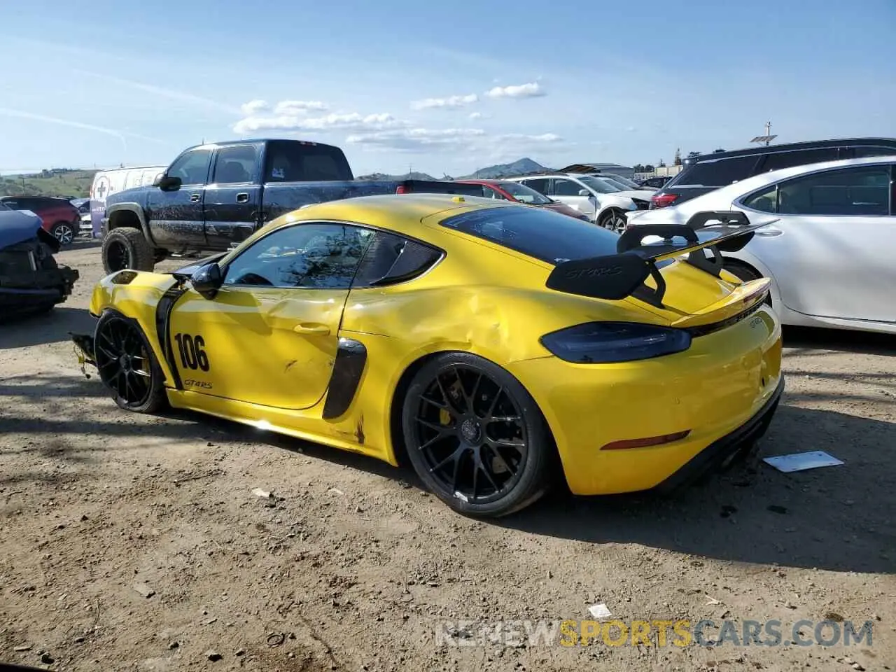 2 Фотография поврежденного автомобиля WP0AE2A85PS280003 PORSCHE CAYMAN 2023