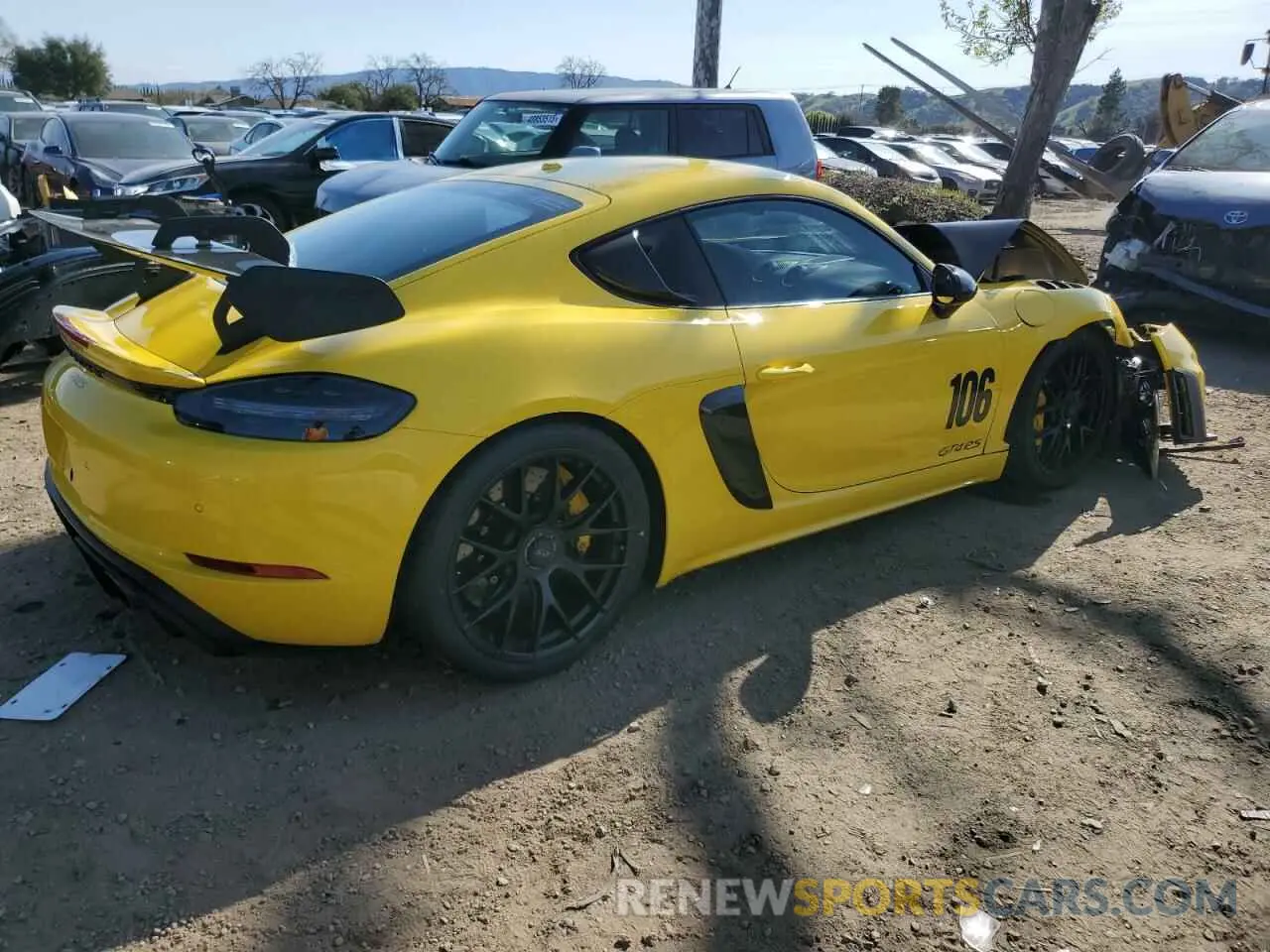 3 Фотография поврежденного автомобиля WP0AE2A85PS280003 PORSCHE CAYMAN 2023