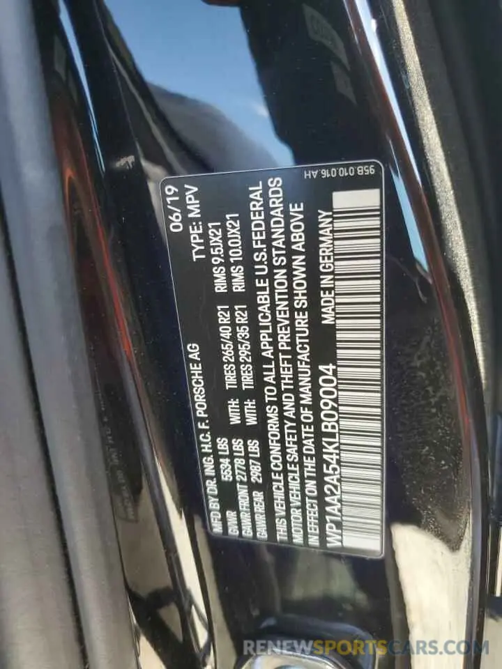 13 Фотография поврежденного автомобиля WP1AA2A54KLB09004 PORSCHE MACAN 2019