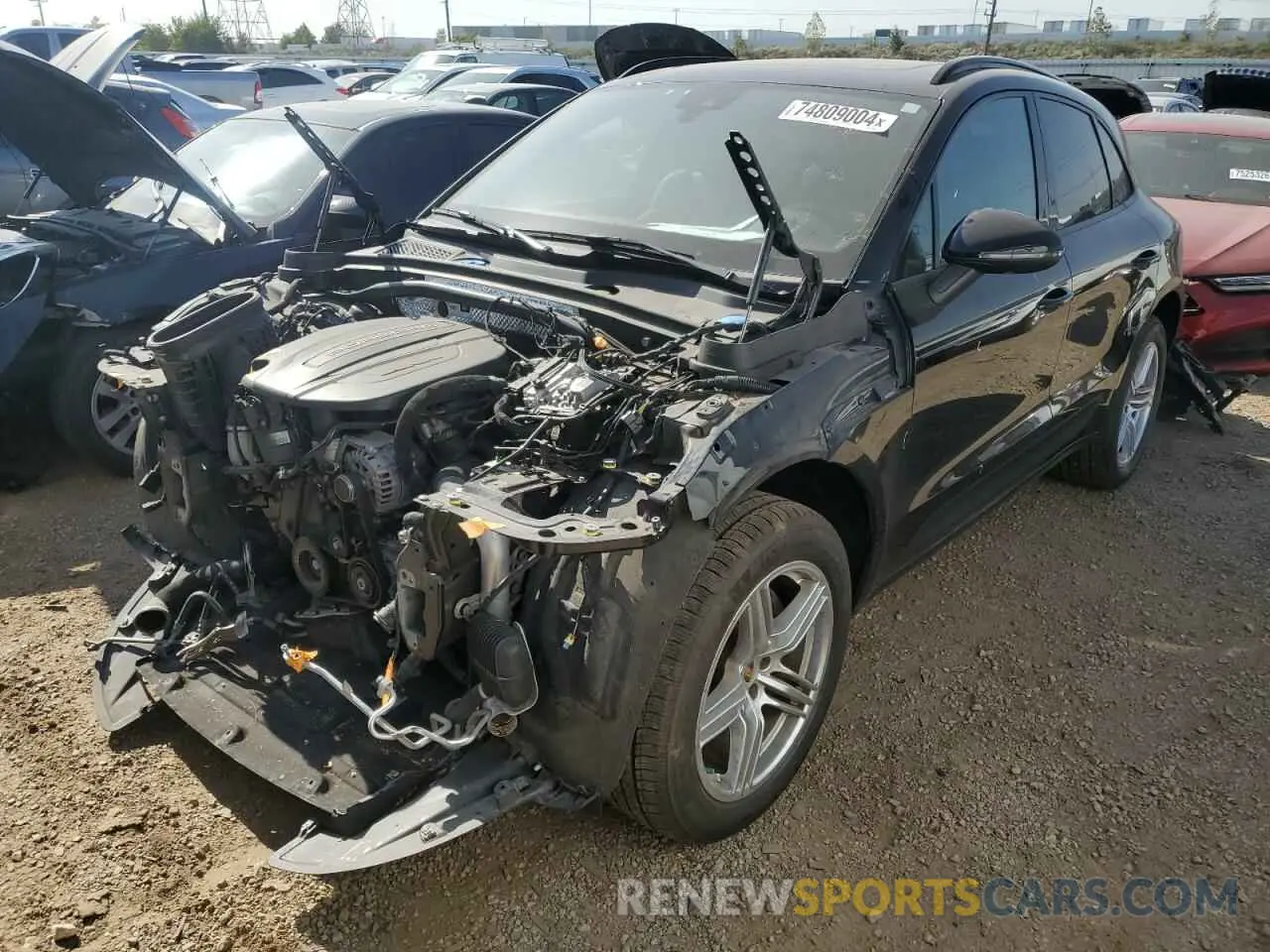 1 Photograph of a damaged car WP1AA2A57KLB00040 PORSCHE MACAN 2019