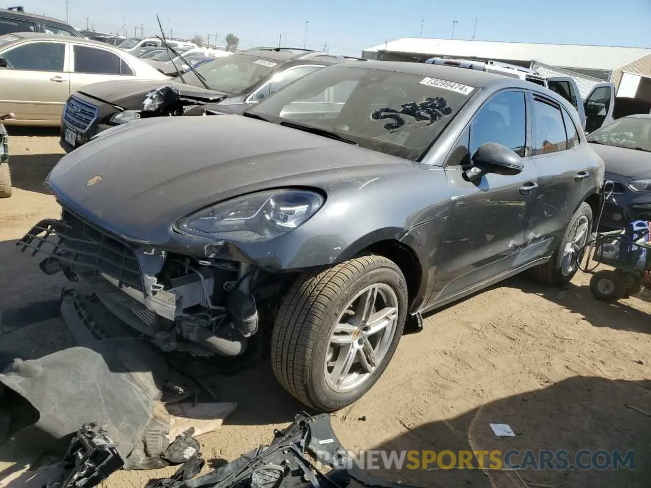 1 Photograph of a damaged car WP1AA2A59KLB03392 PORSCHE MACAN 2019