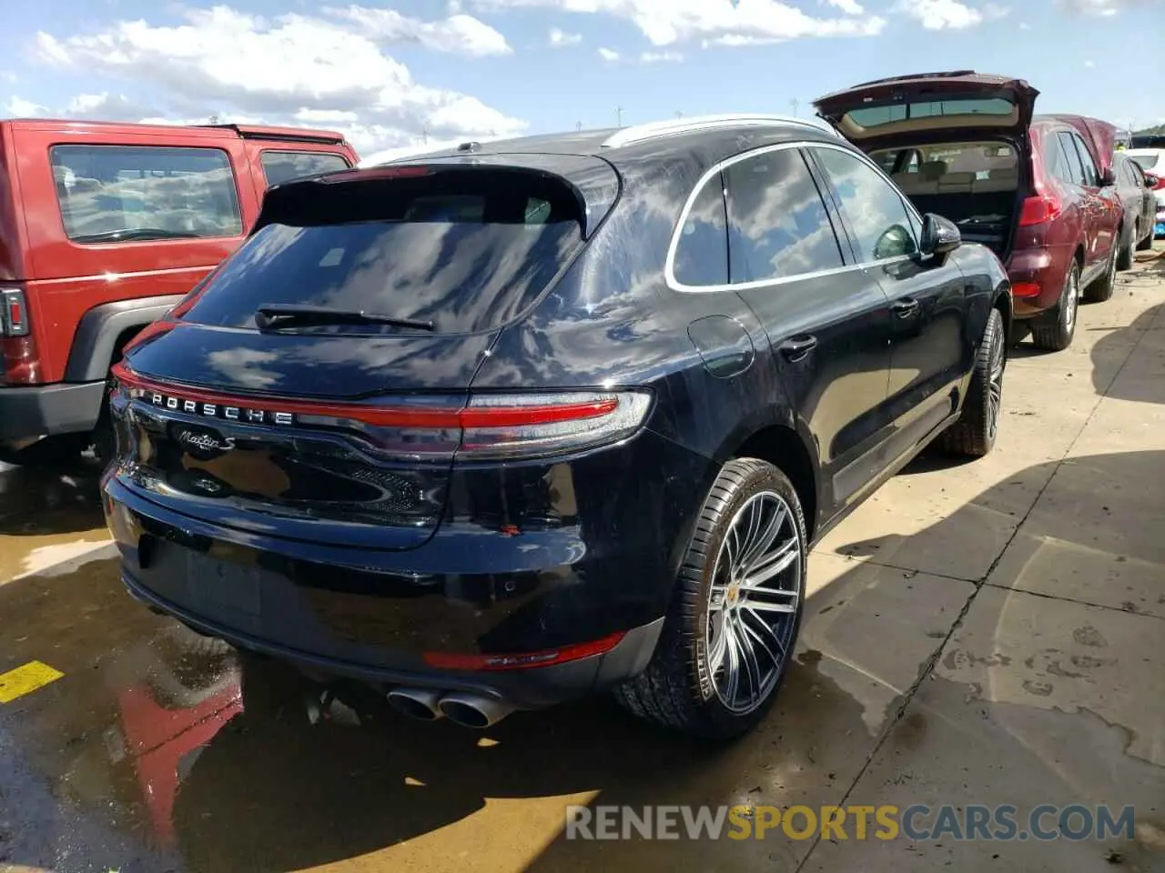 4 Фотография поврежденного автомобиля WP1AB2A54KLB31789 PORSCHE MACAN 2019