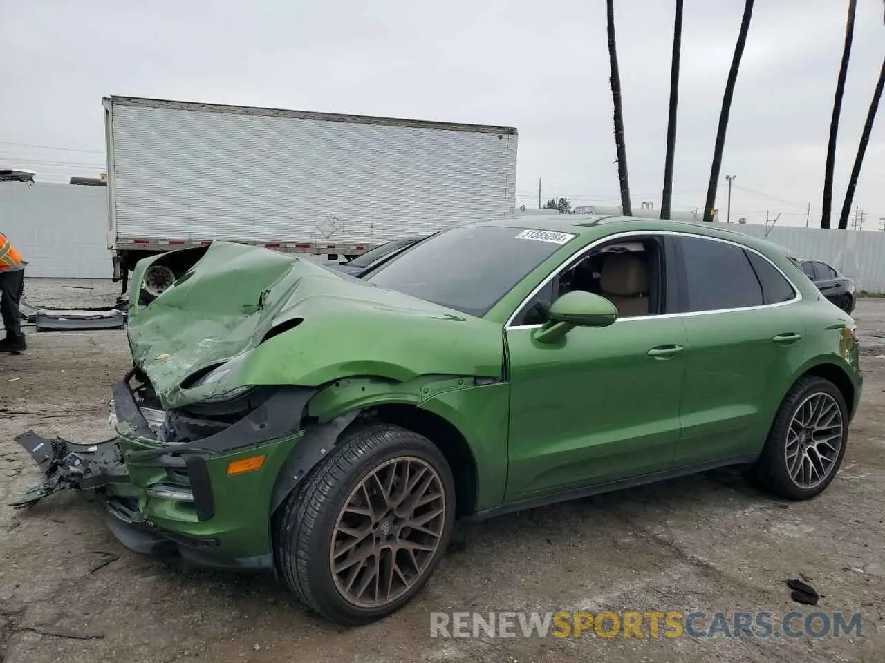 1 Photograph of a damaged car WP1AB2A59KLB30427 PORSCHE MACAN 2019