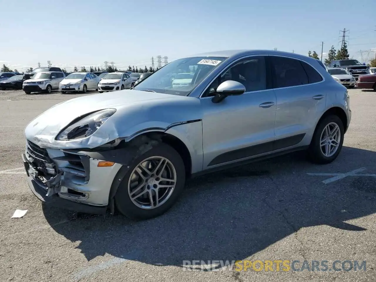 1 Photograph of a damaged car WP1AB2A59KLB31853 PORSCHE MACAN 2019