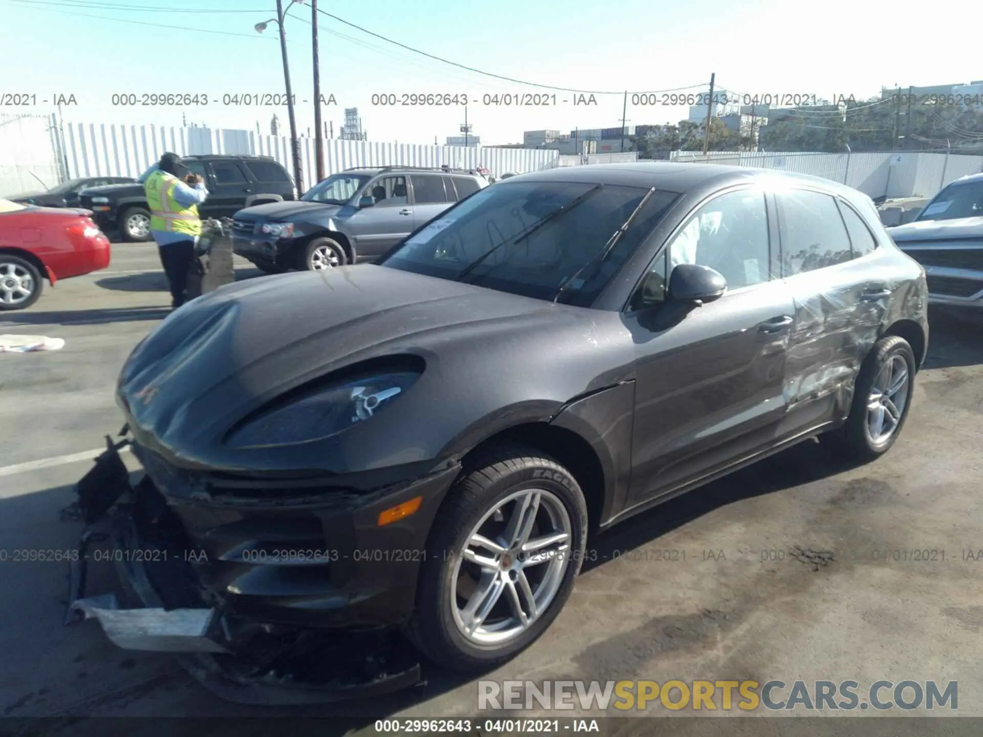 2 Photograph of a damaged car WP1AA2A51LLB09205 PORSCHE MACAN 2020