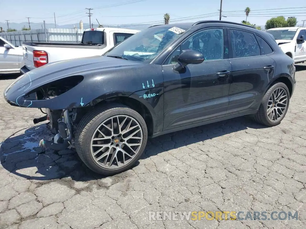 1 Photograph of a damaged car WP1AA2A55LLB08011 PORSCHE MACAN 2020