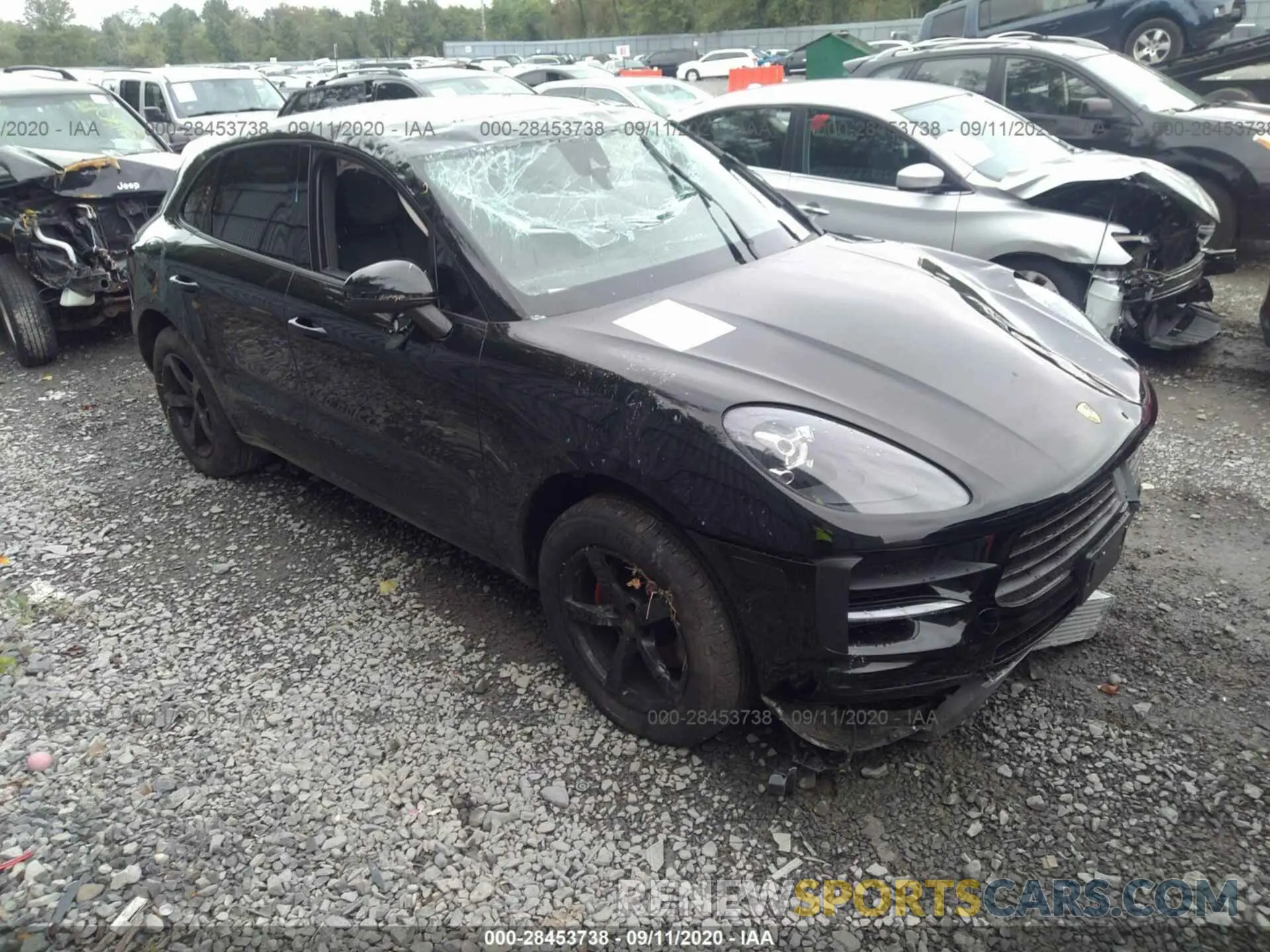 1 Photograph of a damaged car WP1AA2A56LLB08597 PORSCHE MACAN 2020