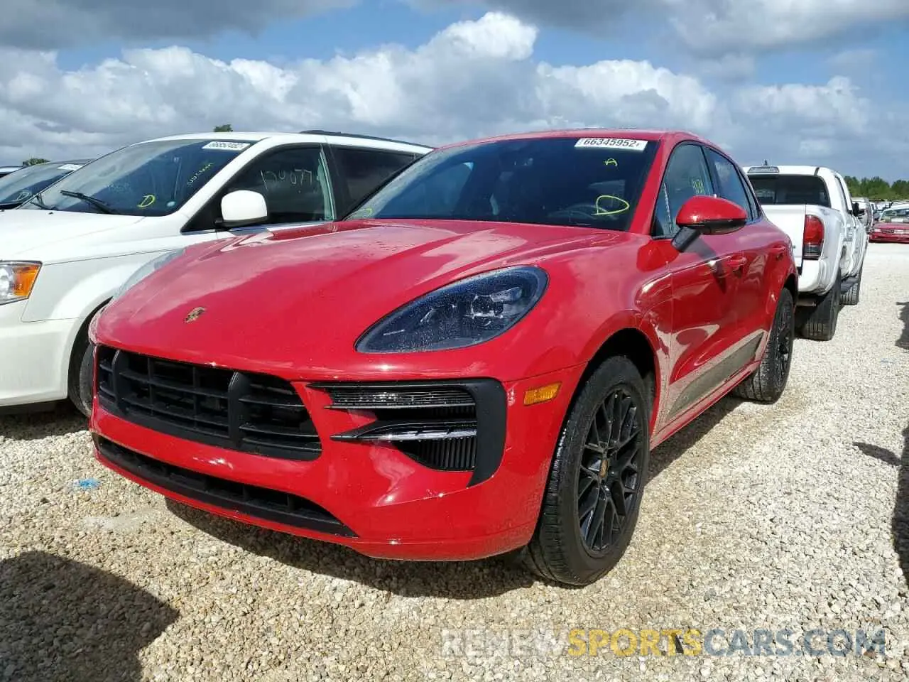 2 Photograph of a damaged car WP1AG2A5XLLB56263 PORSCHE MACAN 2020