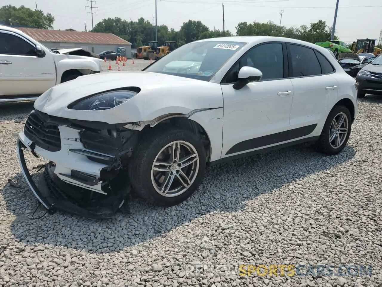 1 Photograph of a damaged car WP1AA2A55MLB02694 PORSCHE MACAN 2021