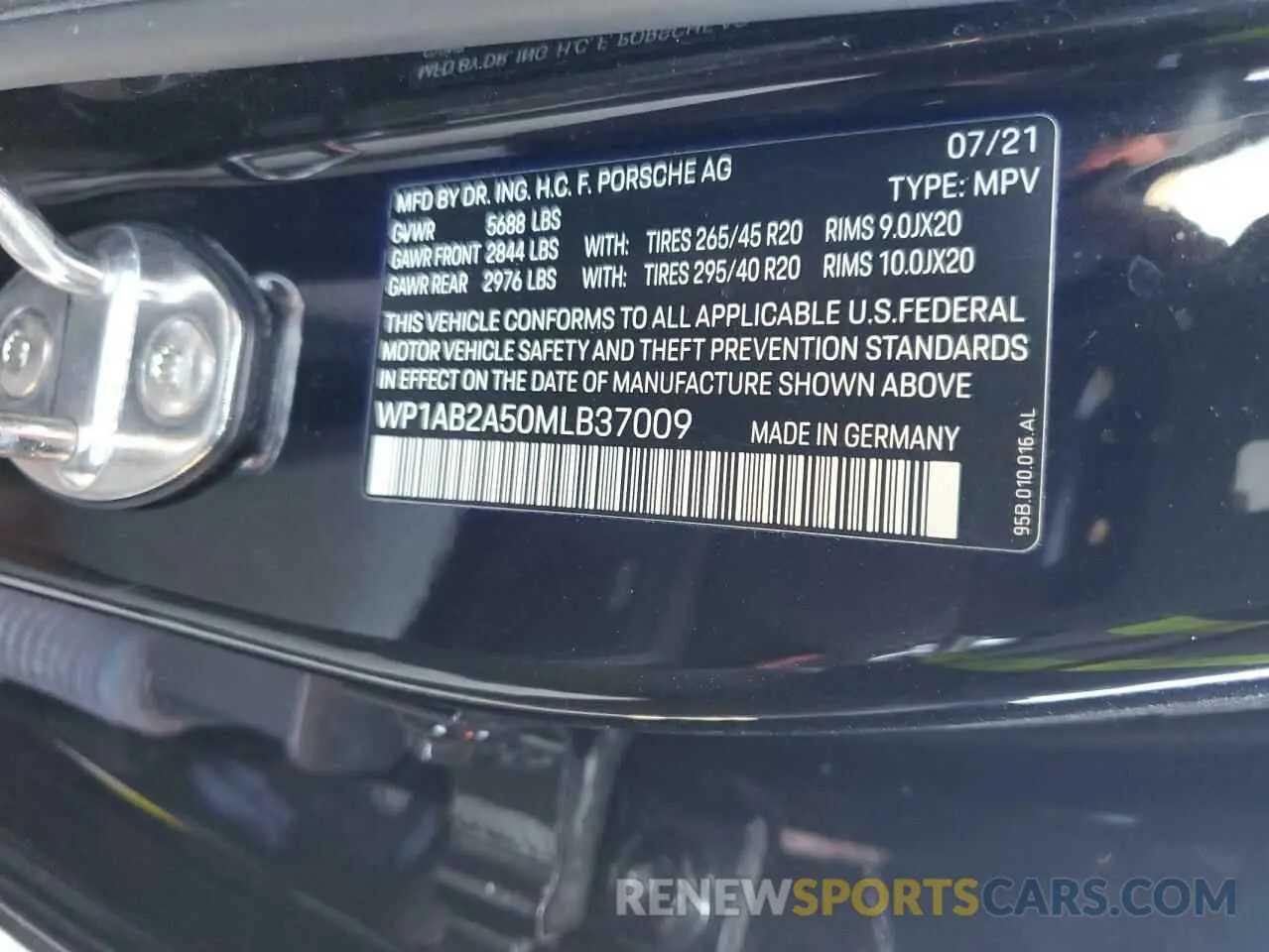 14 Фотография поврежденного автомобиля WP1AB2A50MLB37009 PORSCHE MACAN 2021