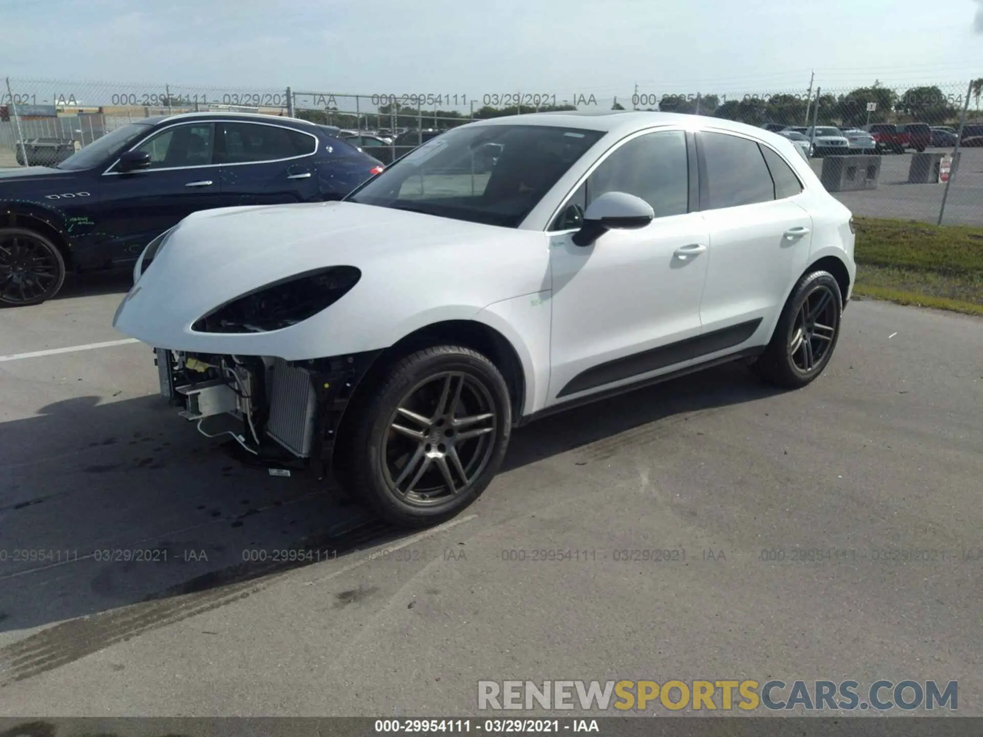 2 Photograph of a damaged car WP1AB2A57MLB32213 PORSCHE MACAN 2021