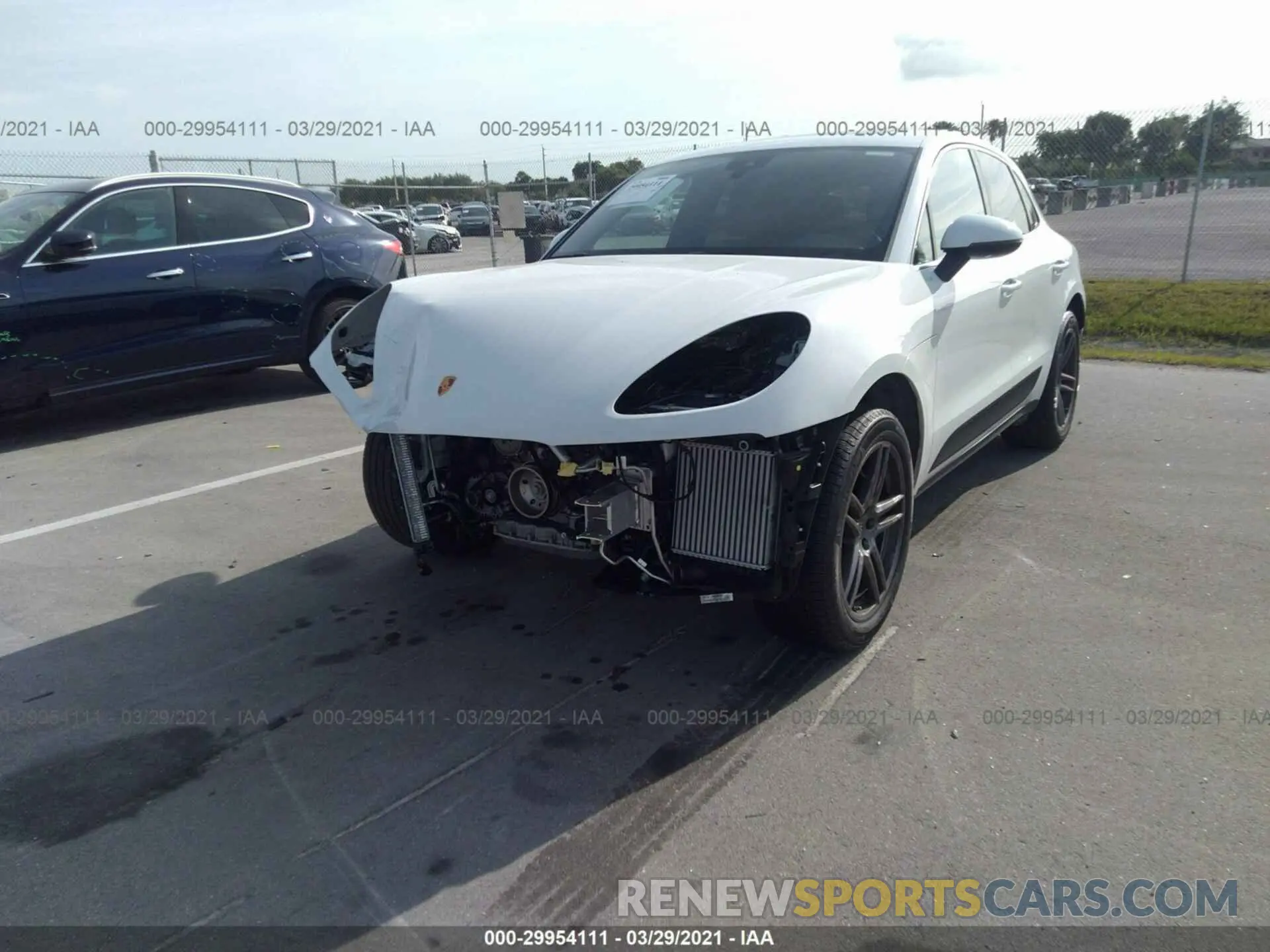 6 Photograph of a damaged car WP1AB2A57MLB32213 PORSCHE MACAN 2021