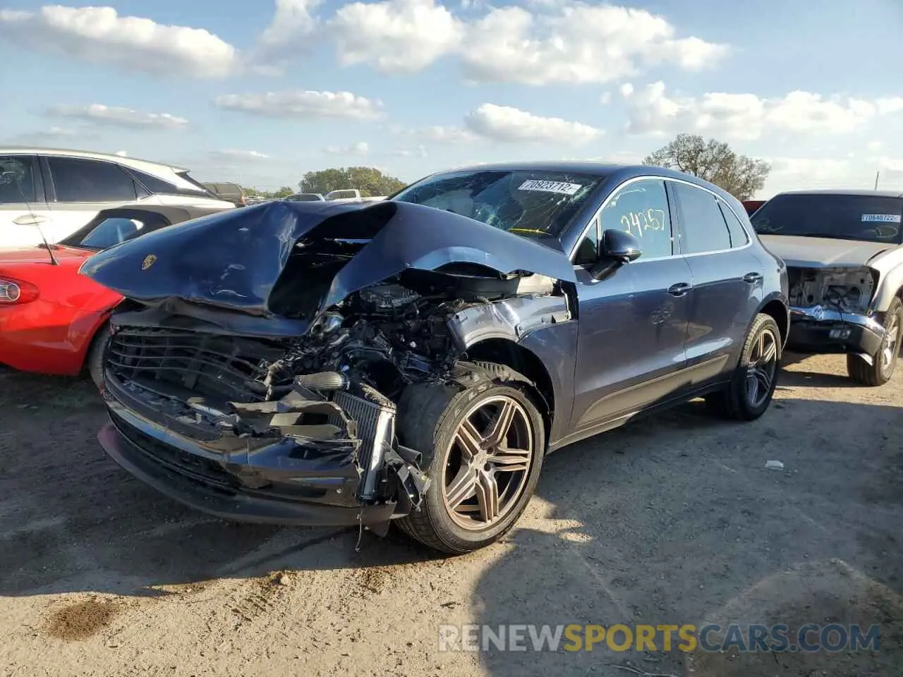 1 Photograph of a damaged car WP1AB2A59MLB30379 PORSCHE MACAN 2021