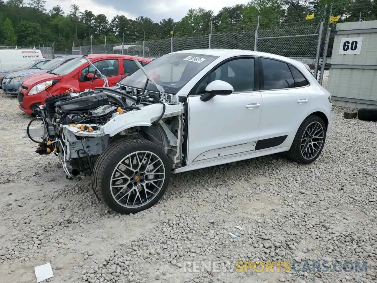 1 Photograph of a damaged car WP1AG2A50MLB52482 PORSCHE MACAN 2021