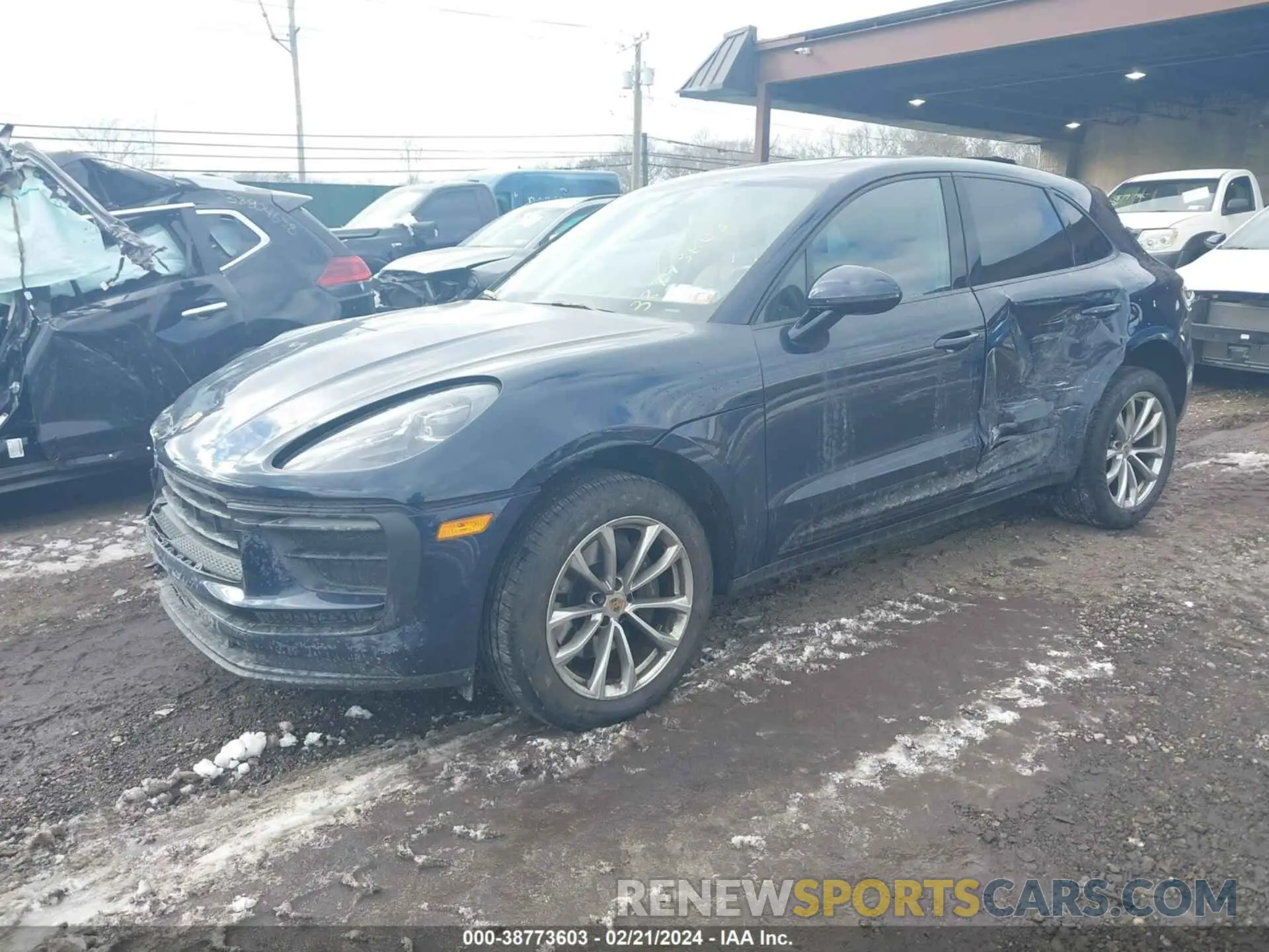 2 Photograph of a damaged car WP1AA2A53NLB02842 PORSCHE MACAN 2022