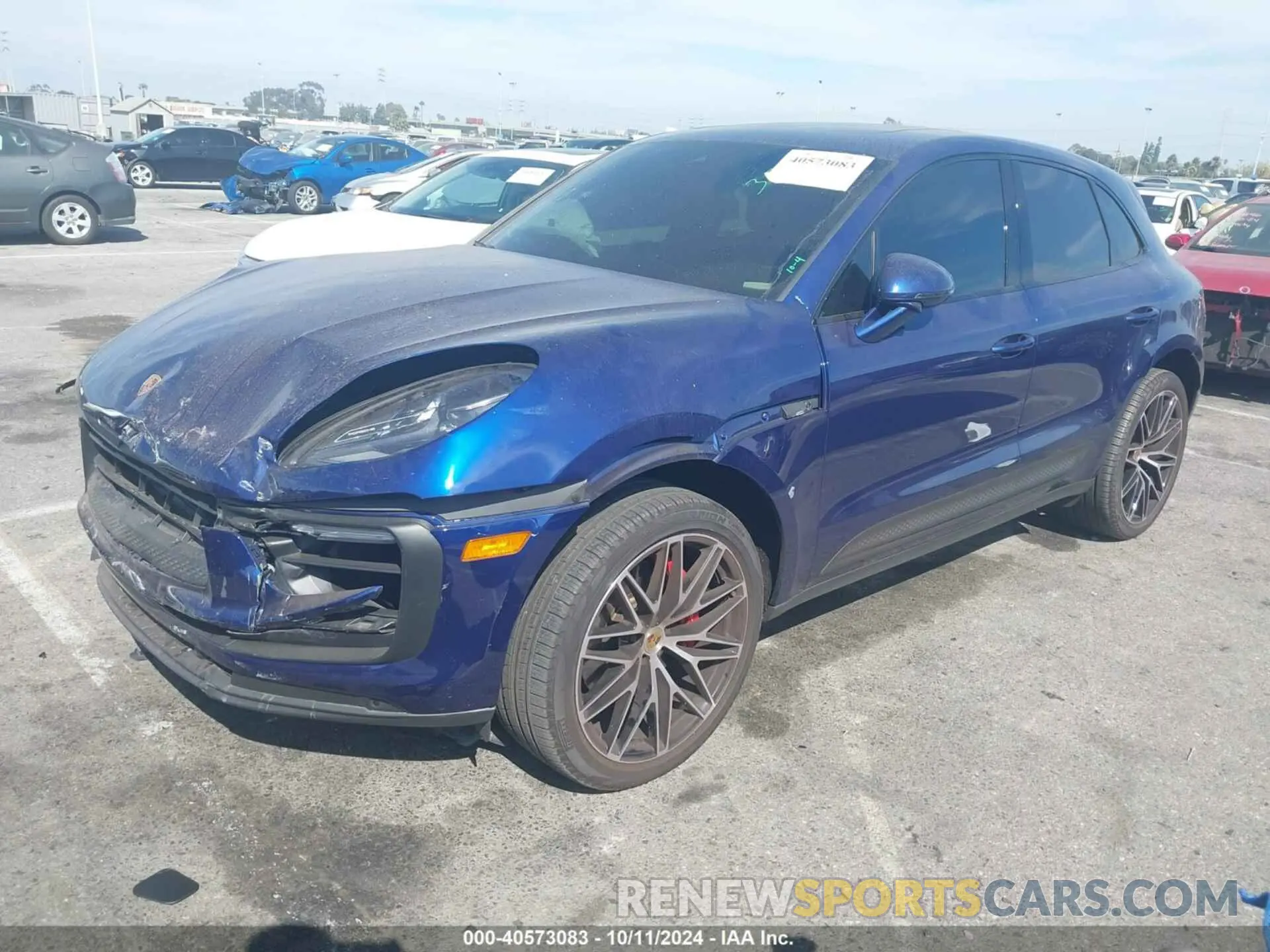 2 Photograph of a damaged car WP1AG2A54NLB23892 PORSCHE MACAN 2022