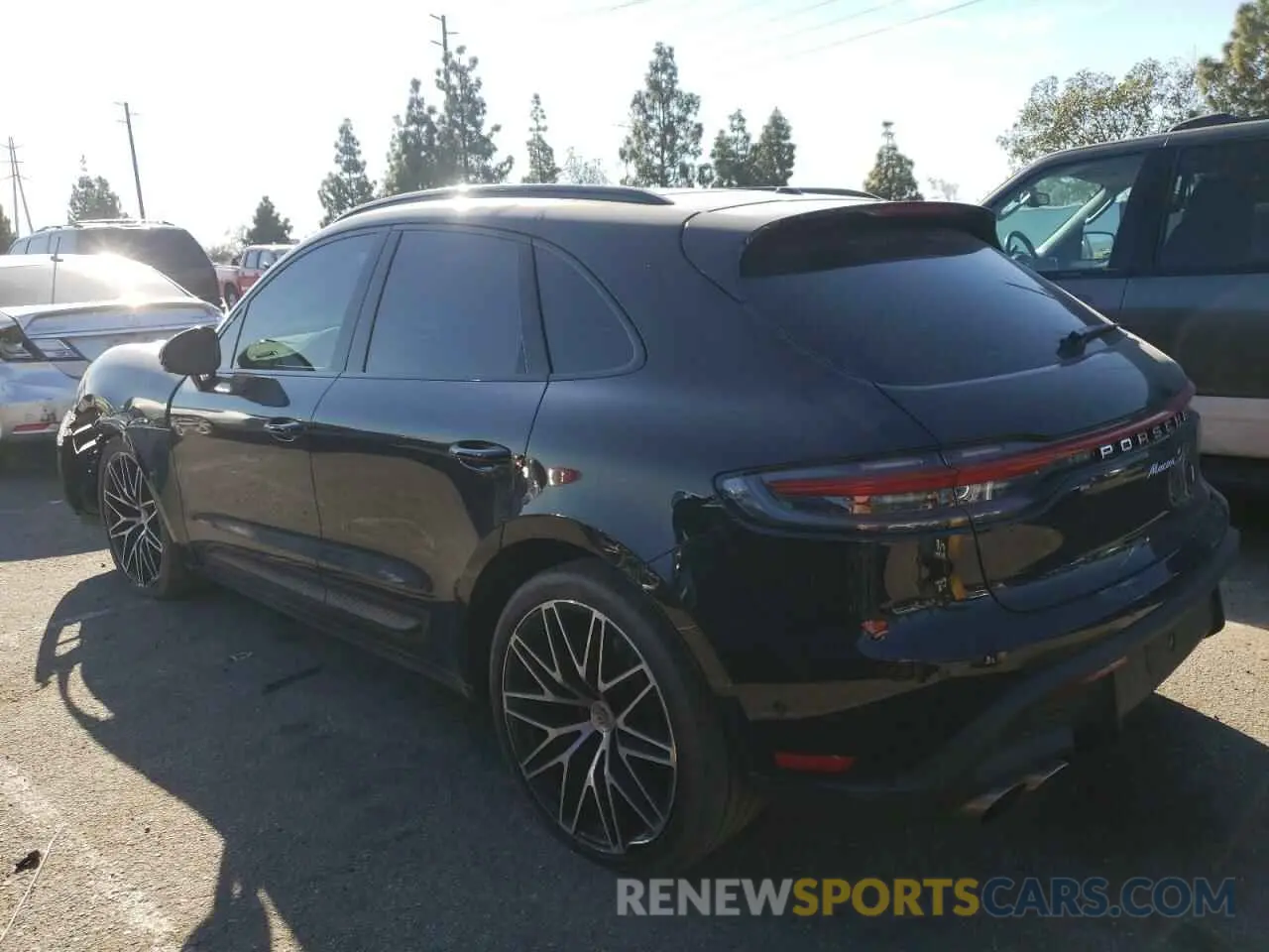 2 Photograph of a damaged car WP1AG2A56NLB23666 PORSCHE MACAN 2022