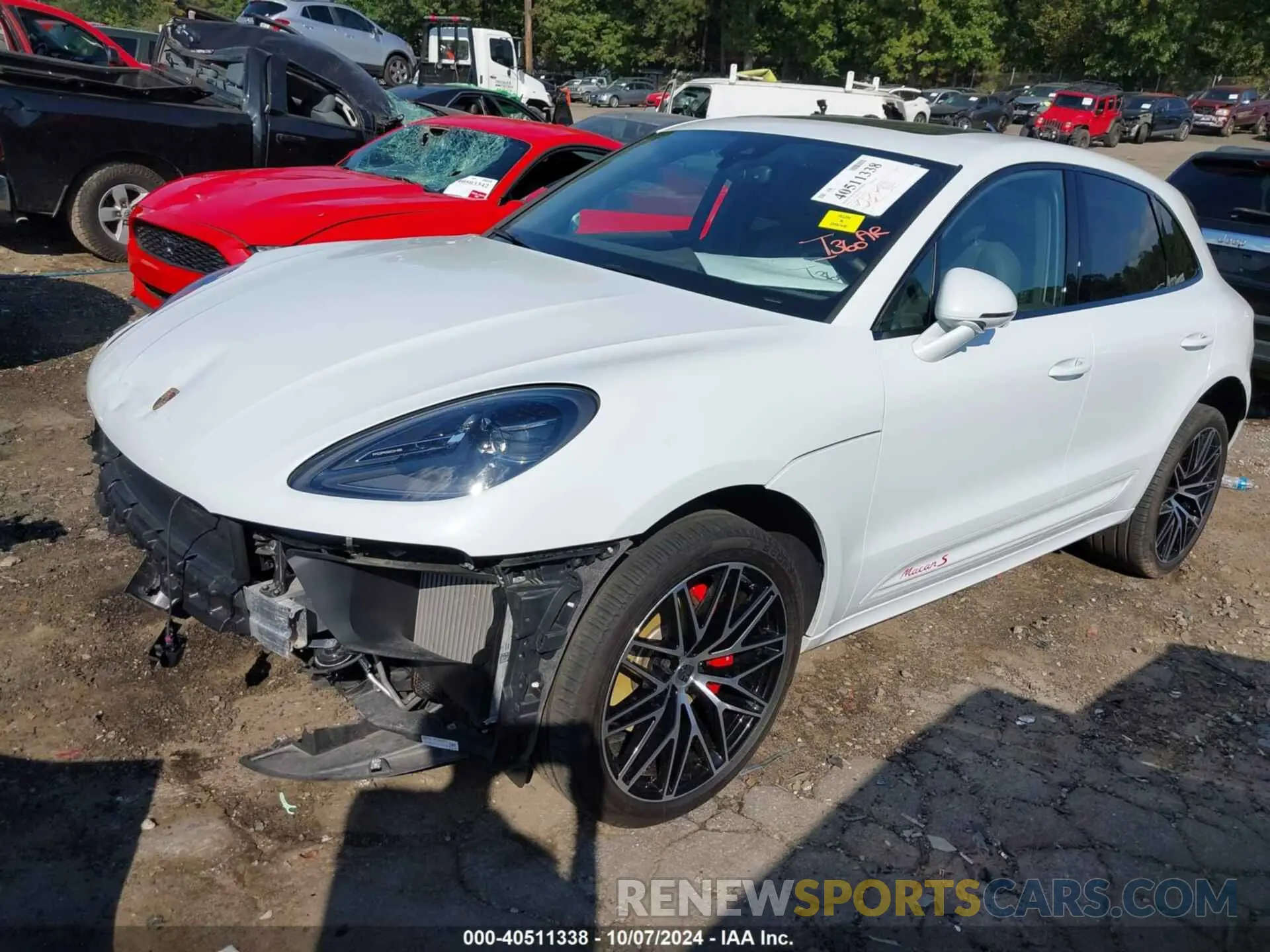 2 Photograph of a damaged car WP1AG2A58NLB21014 PORSCHE MACAN 2022