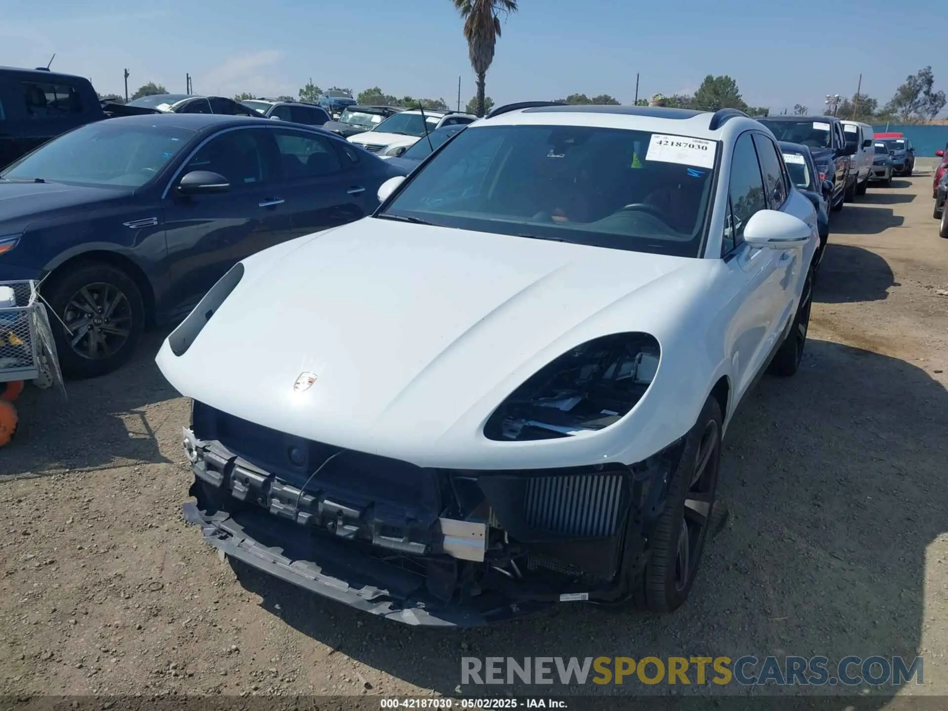 2 Photograph of a damaged car WP1AG2A50PLB38795 PORSCHE MACAN 2023