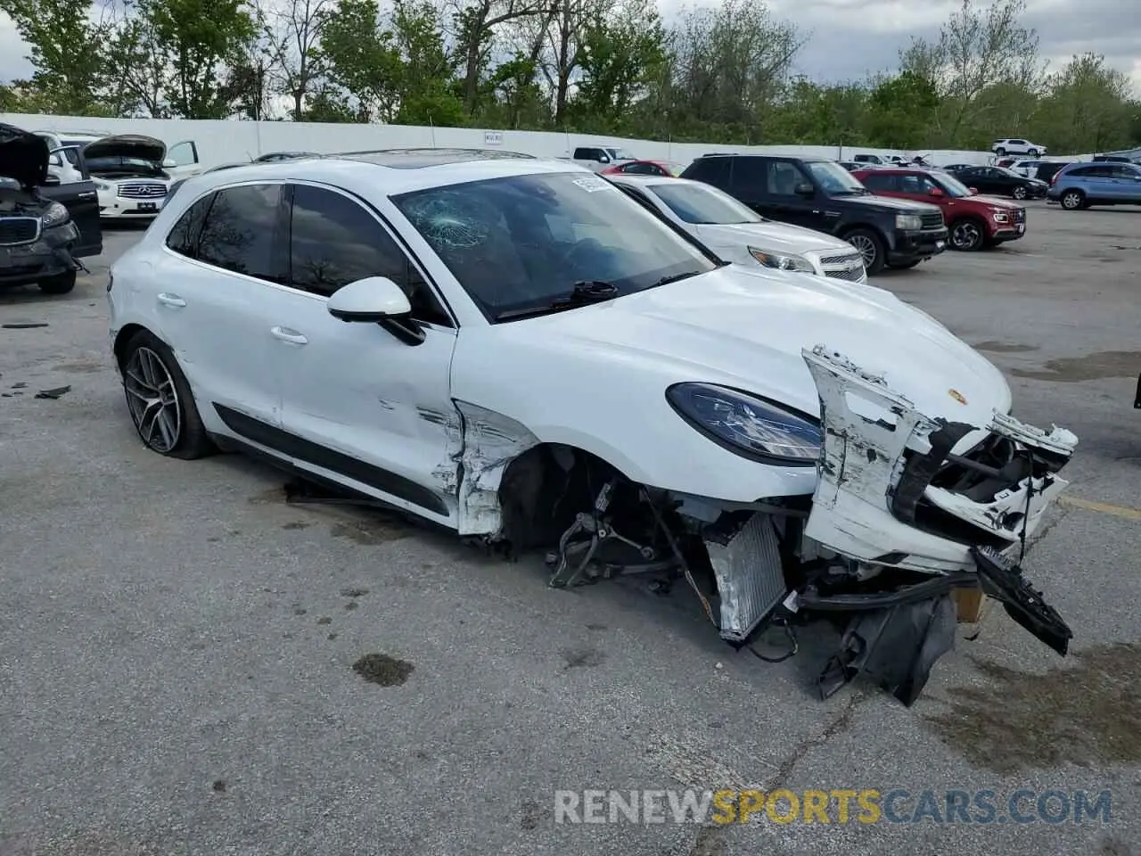 4 Photograph of a damaged car WP1AG2A51PLB40569 PORSCHE MACAN 2023
