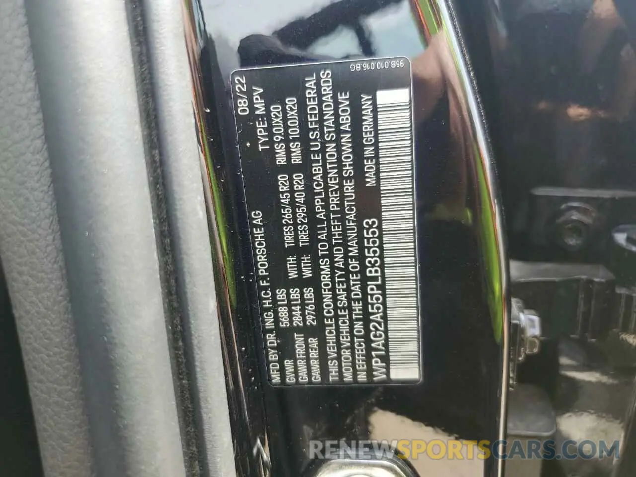 12 Photograph of a damaged car WP1AG2A55PLB35553 PORSCHE MACAN 2023