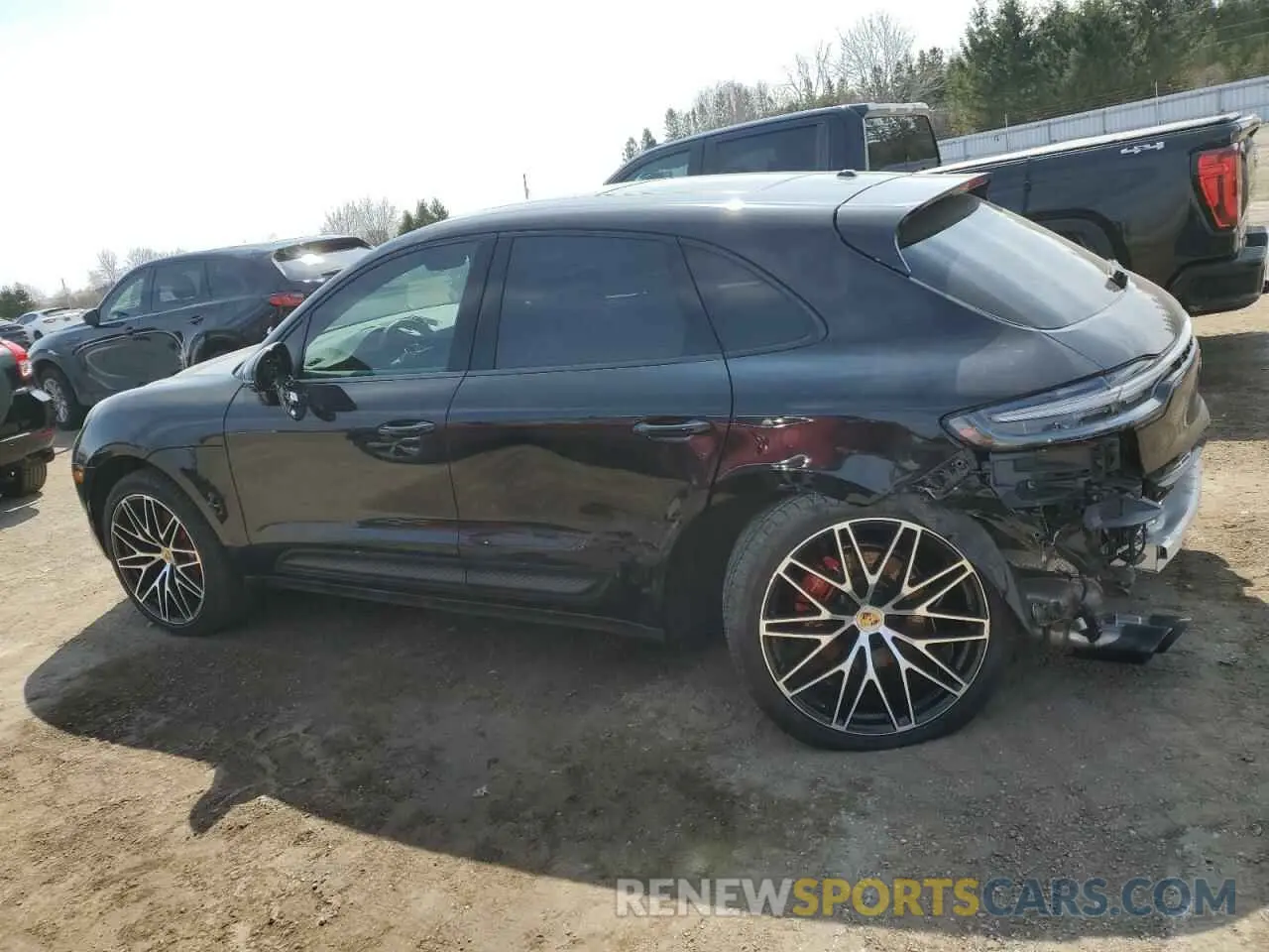 2 Photograph of a damaged car WP1AG2A56PLB38395 PORSCHE MACAN 2023