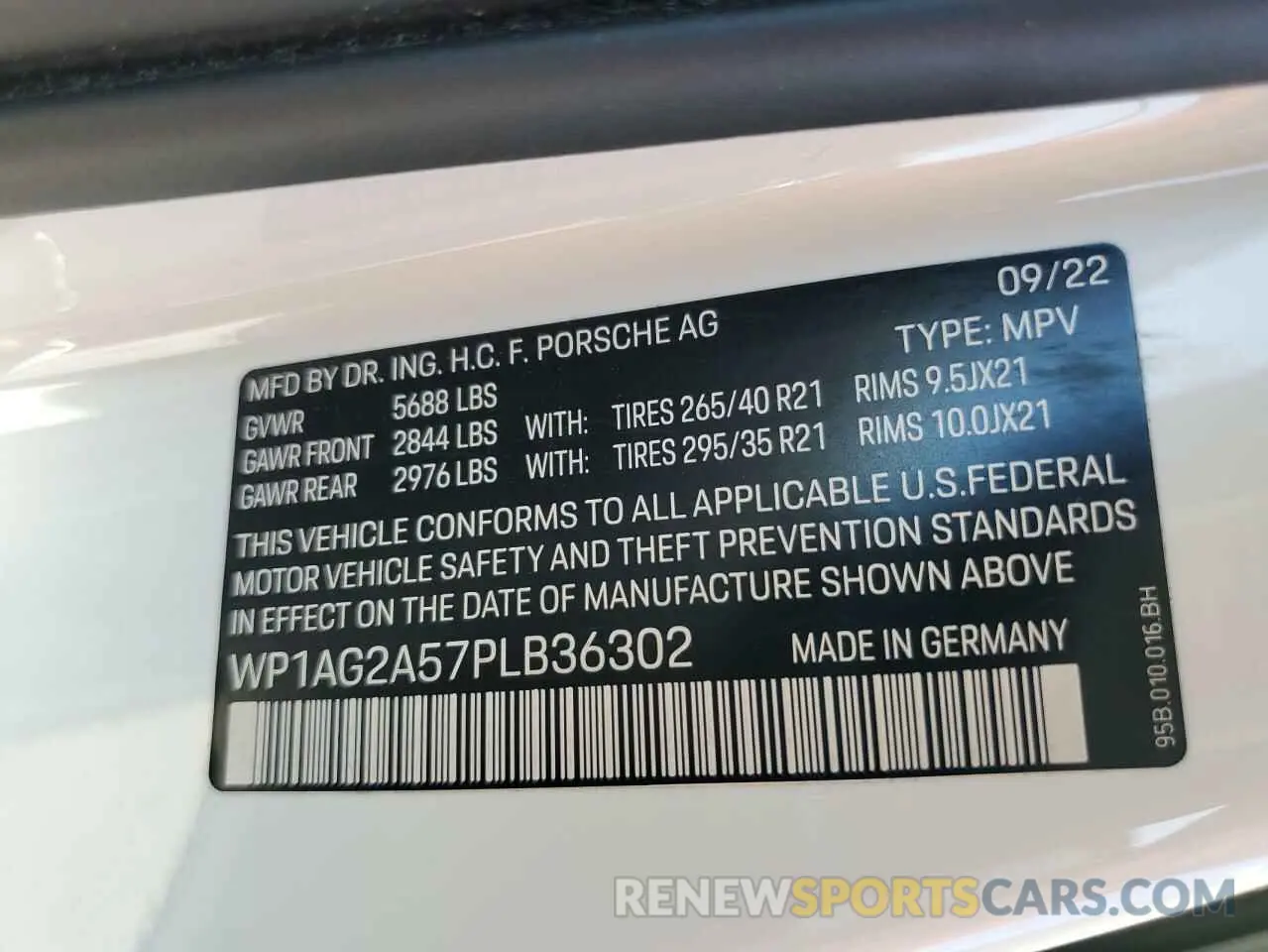 14 Фотография поврежденного автомобиля WP1AG2A57PLB36302 PORSCHE MACAN 2023