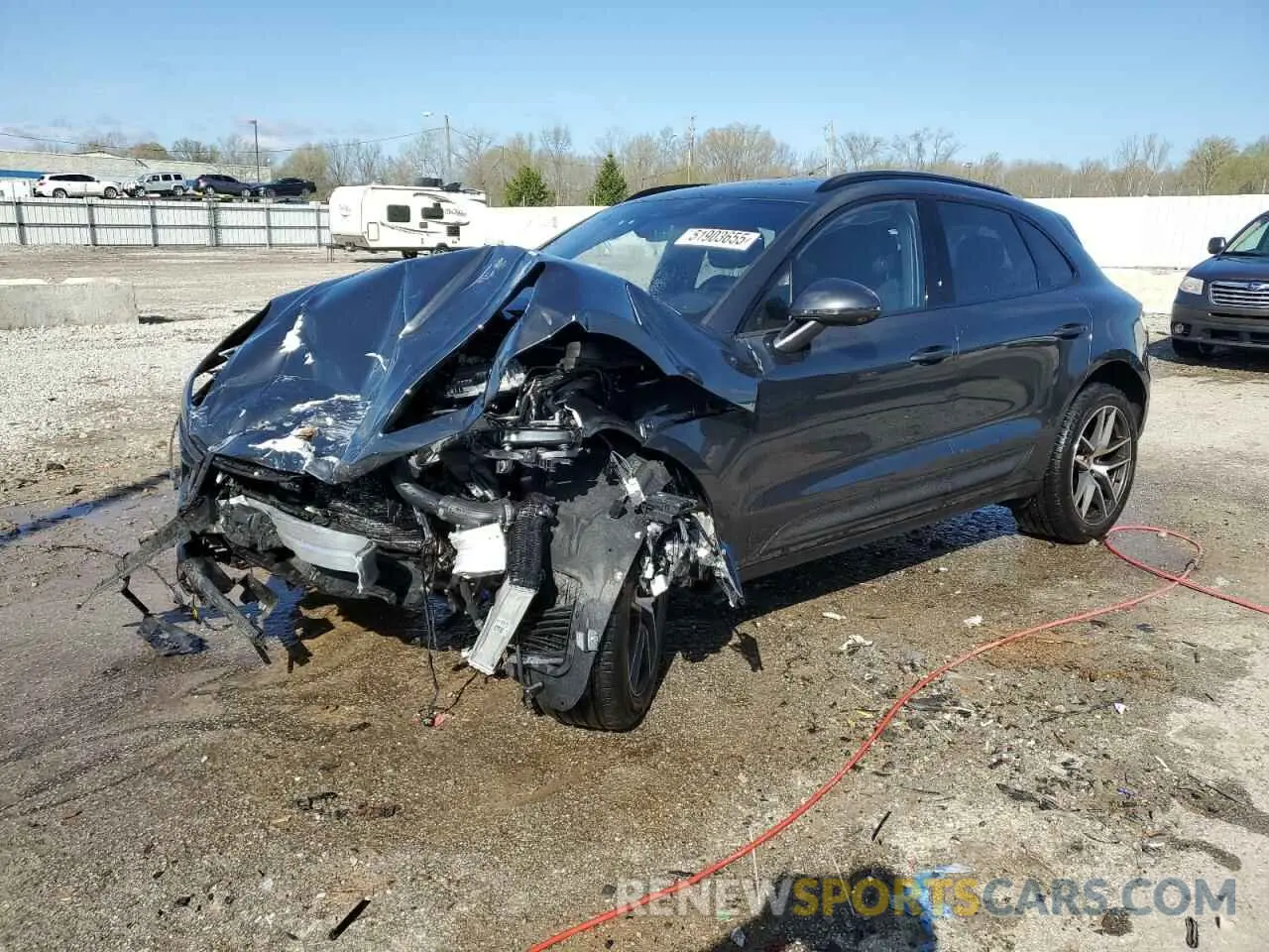 1 Photograph of a damaged car WP1AG2A50RLB35852 PORSCHE MACAN 2024