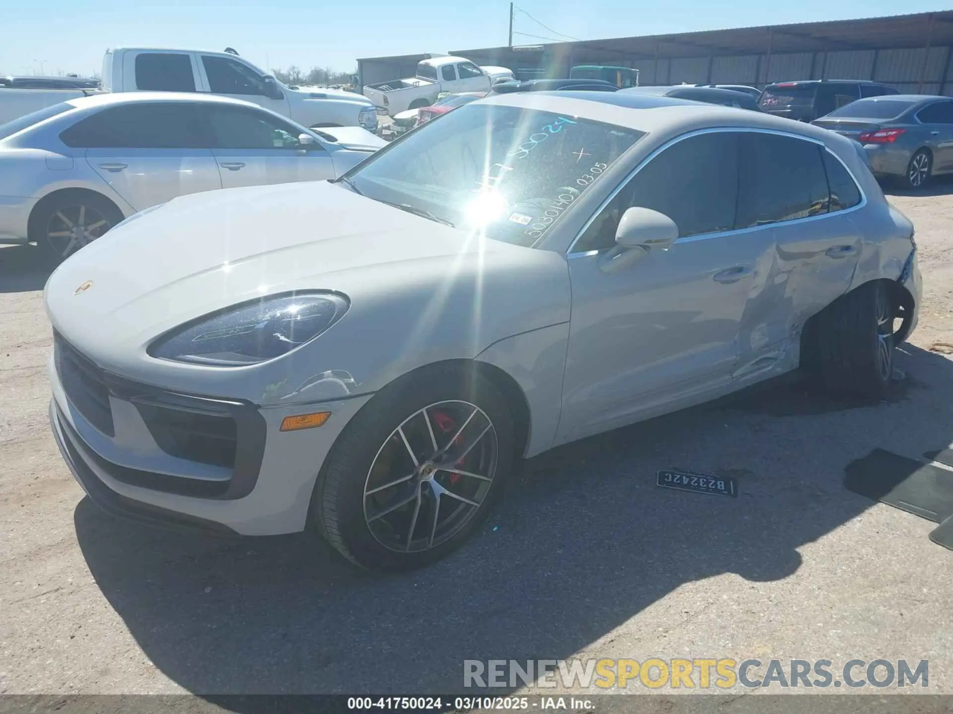 2 Photograph of a damaged car WP1AG2A51RLB39585 PORSCHE MACAN 2024