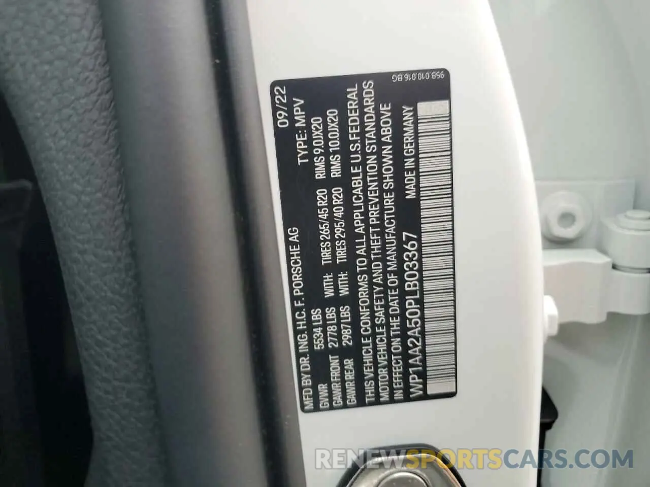 14 Фотография поврежденного автомобиля WP1AA2A50PLB03367 PORSCHE MACAN BASE 2023