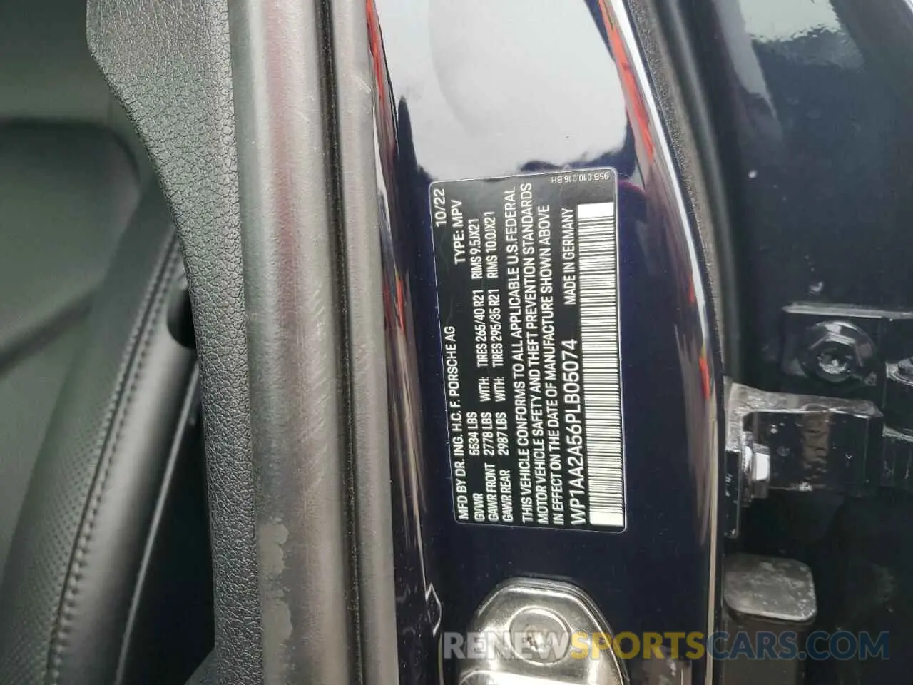 13 Photograph of a damaged car WP1AA2A56PLB05074 PORSCHE MACAN BASE 2023