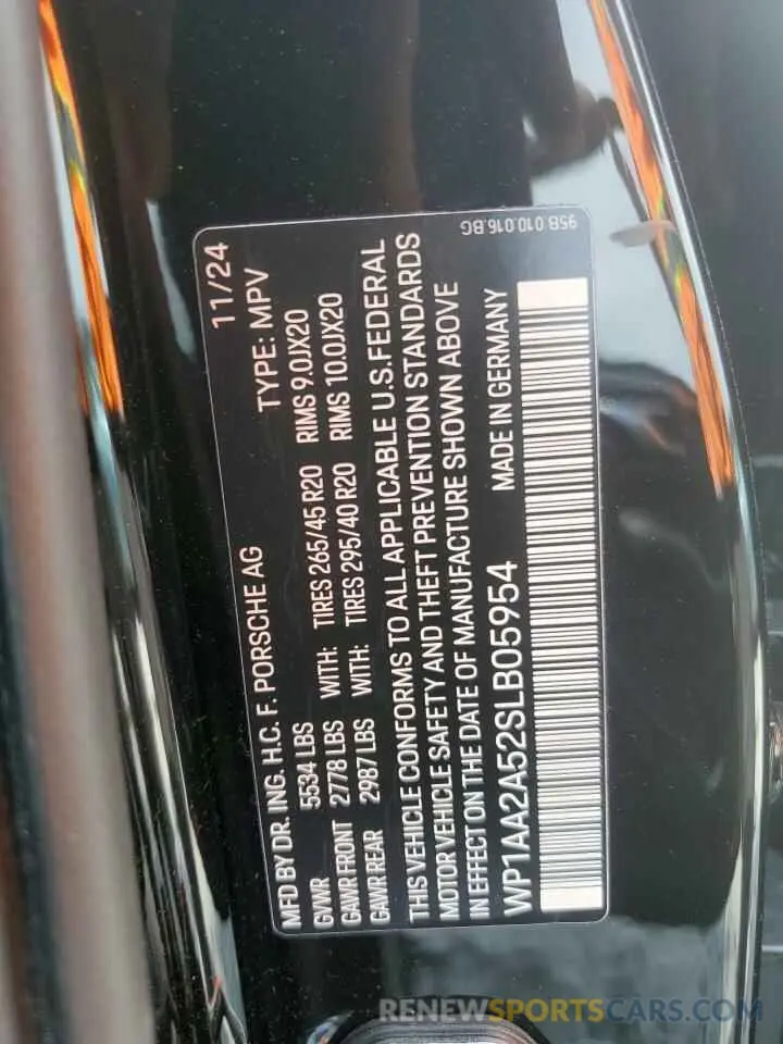 14 Фотография поврежденного автомобиля WP1AA2A52SLB05954 PORSCHE MACAN BASE 2025
