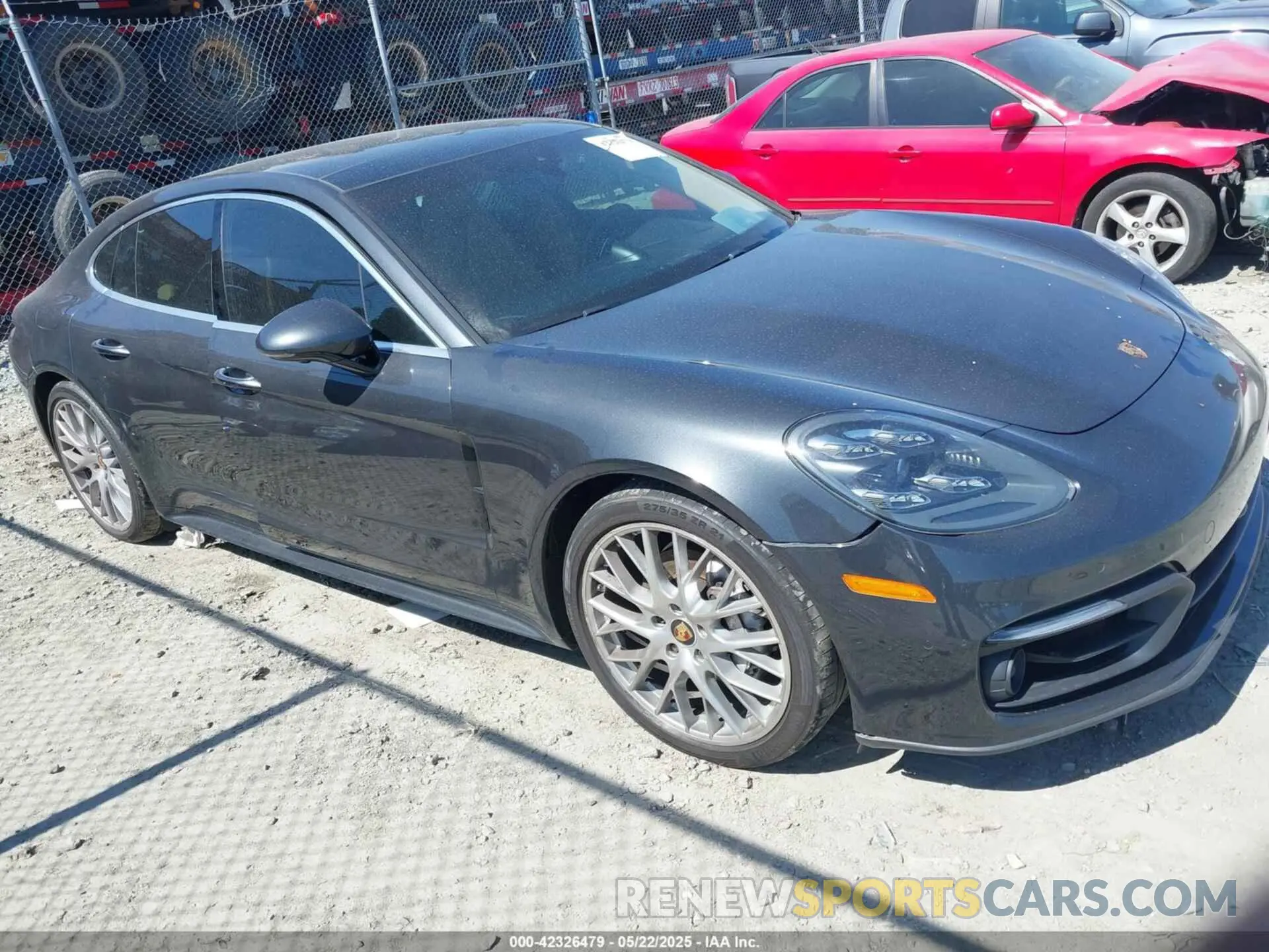 1 Photograph of a damaged car WP0AJ2A7XML121440 PORSCHE PANAMERA 2021