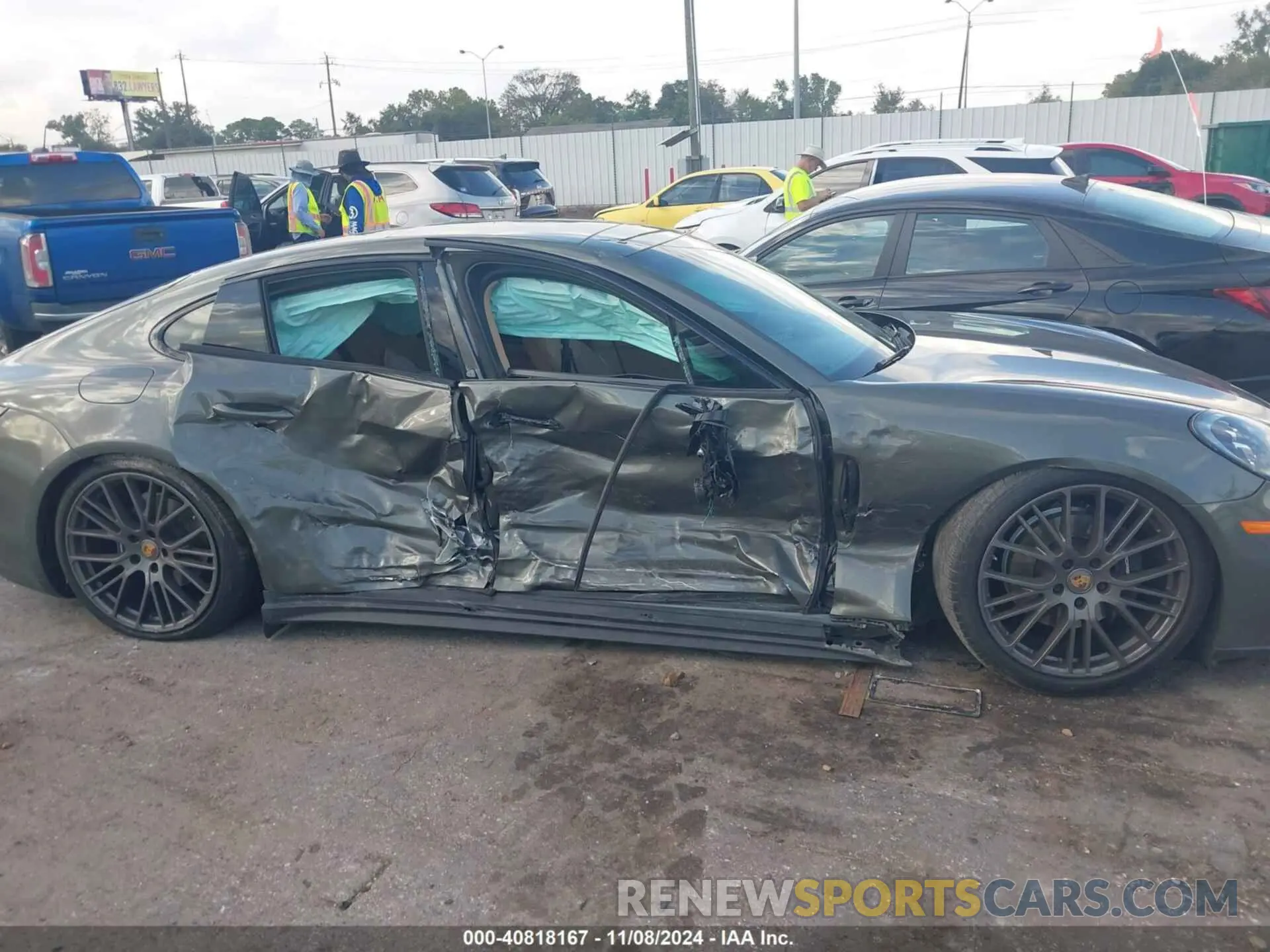 13 Photograph of a damaged car WP0AJ2A72PL101140 PORSCHE PANAMERA 2023